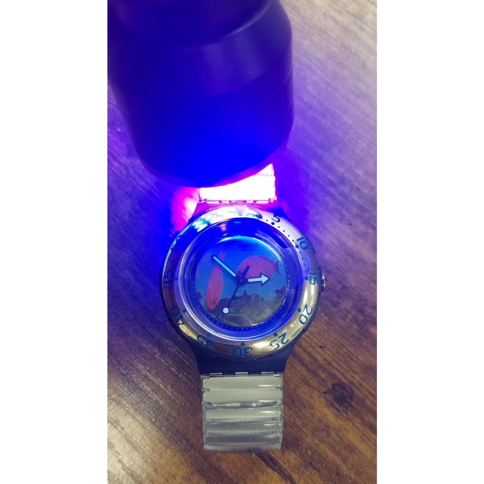 Vintage Swatch Watch DECOMPRESSION SDN112 1994 Scuba Divers Swiss Made Quartz