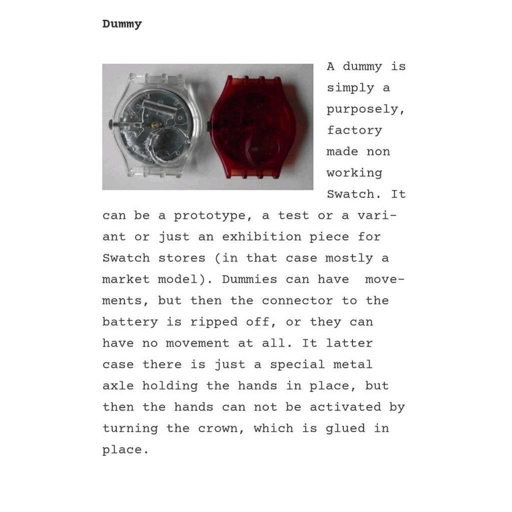 Swatch Watch DIA ANIMADO GK269 Dummy