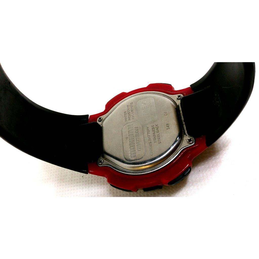 Rare Timex digital watch Ironman Triathlon TK792 30-lap memory chrono Red/Black
