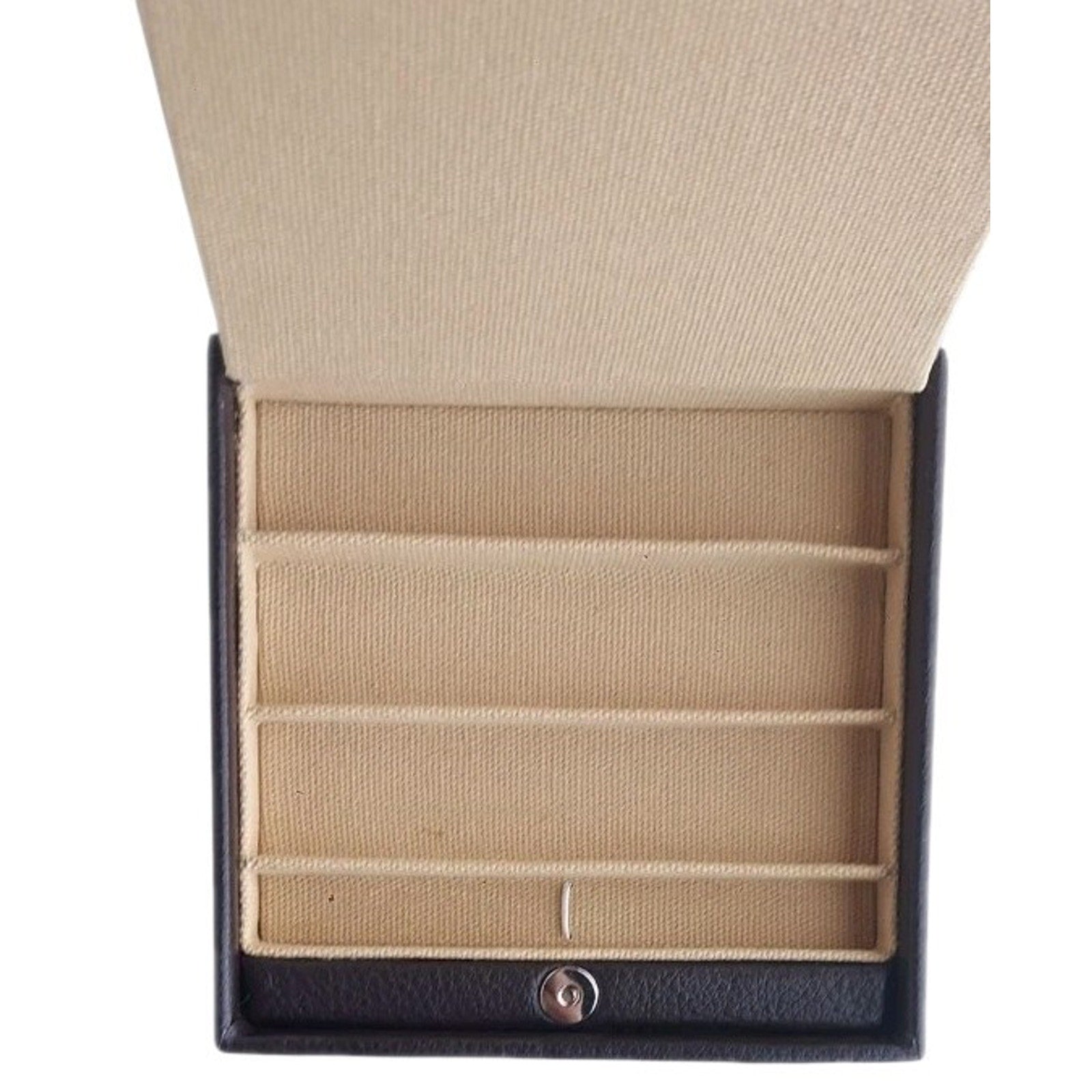 Authentic Fendi Selleria Watch & Band Case Embossed Logo Brown Leather Box