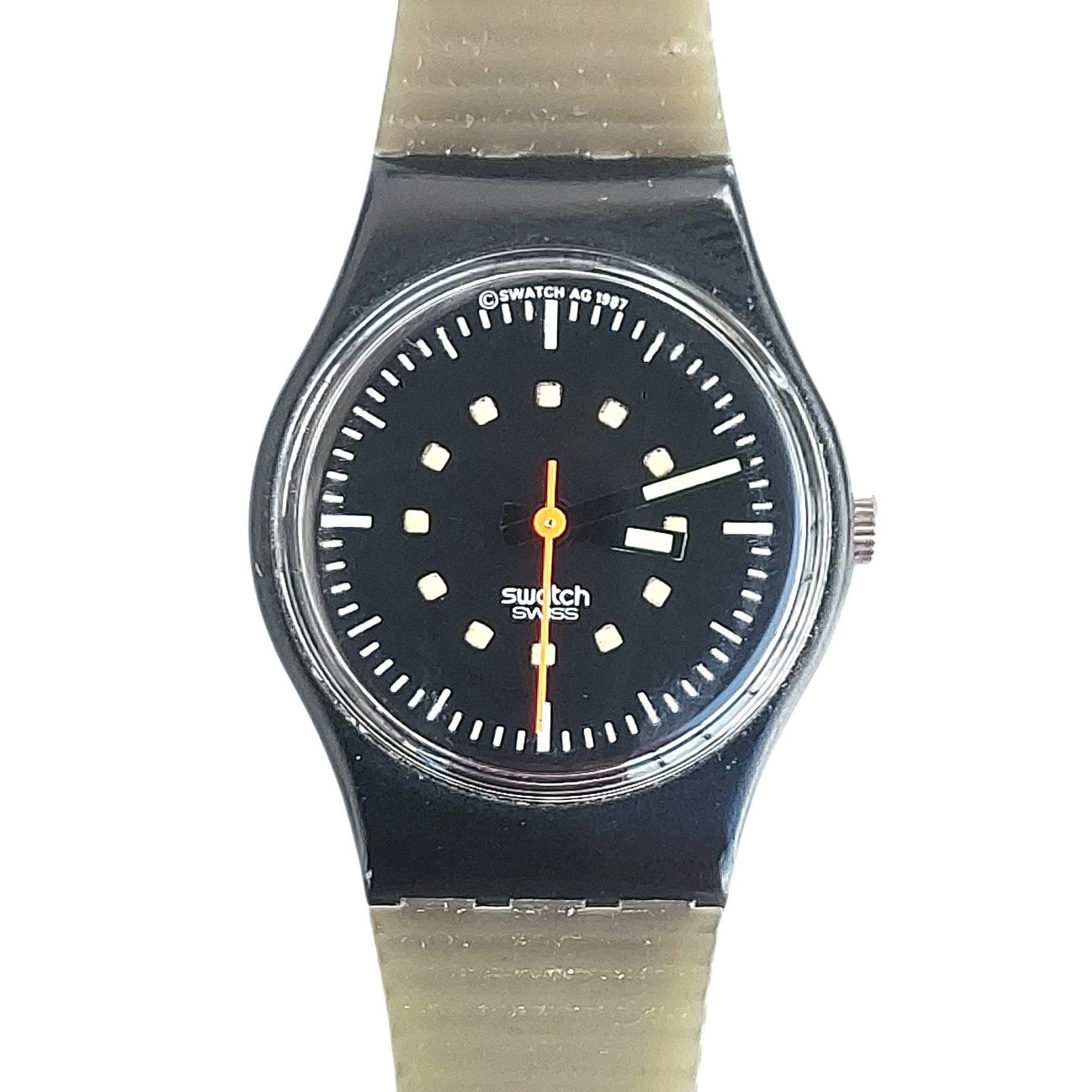 Swatch Watch MONEY PENNY LB118 1987 Standard Ladies Rare Vintage Quartz