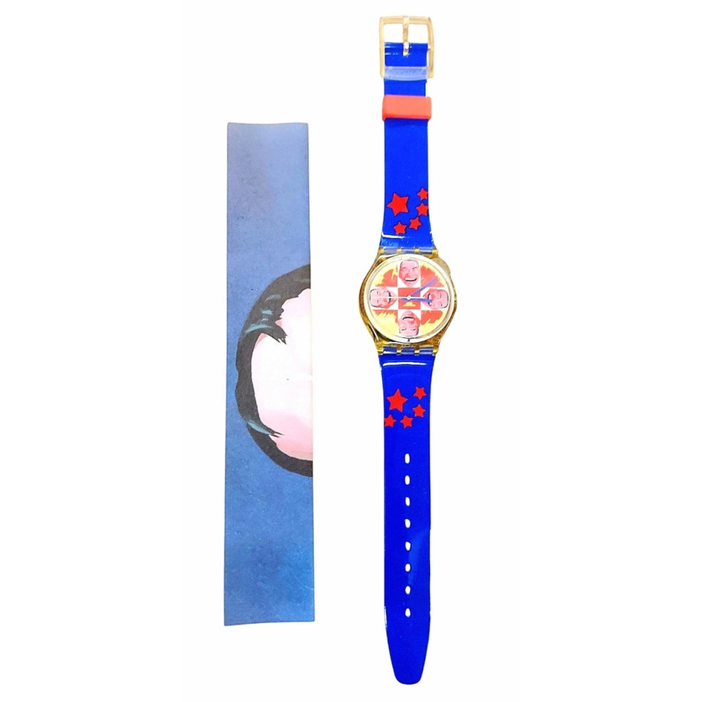 Vintage Swatch Artist Watch WILD LAUGH GJ117 Designed by Yue Min Jun New In Case