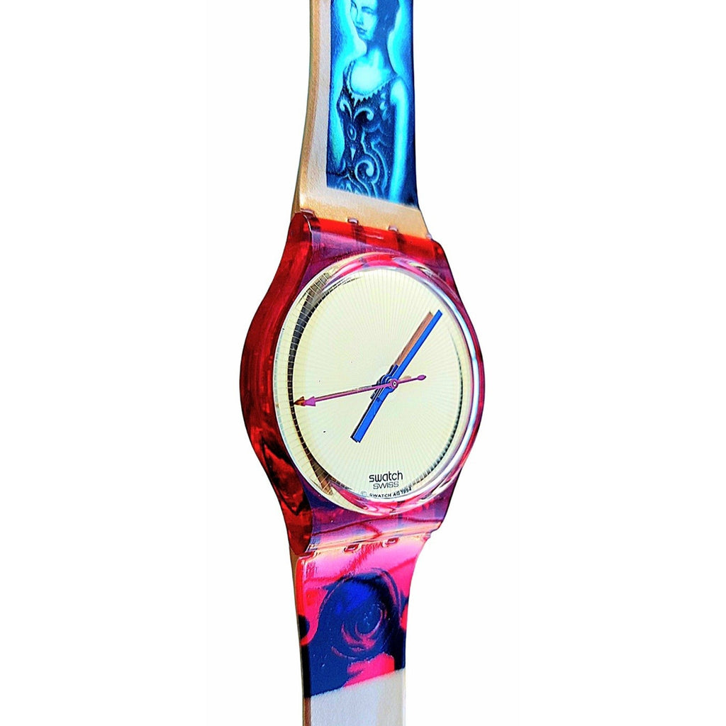 Swatch watch KIMIKO GR123 Special Wristory Box With New Battery N54
