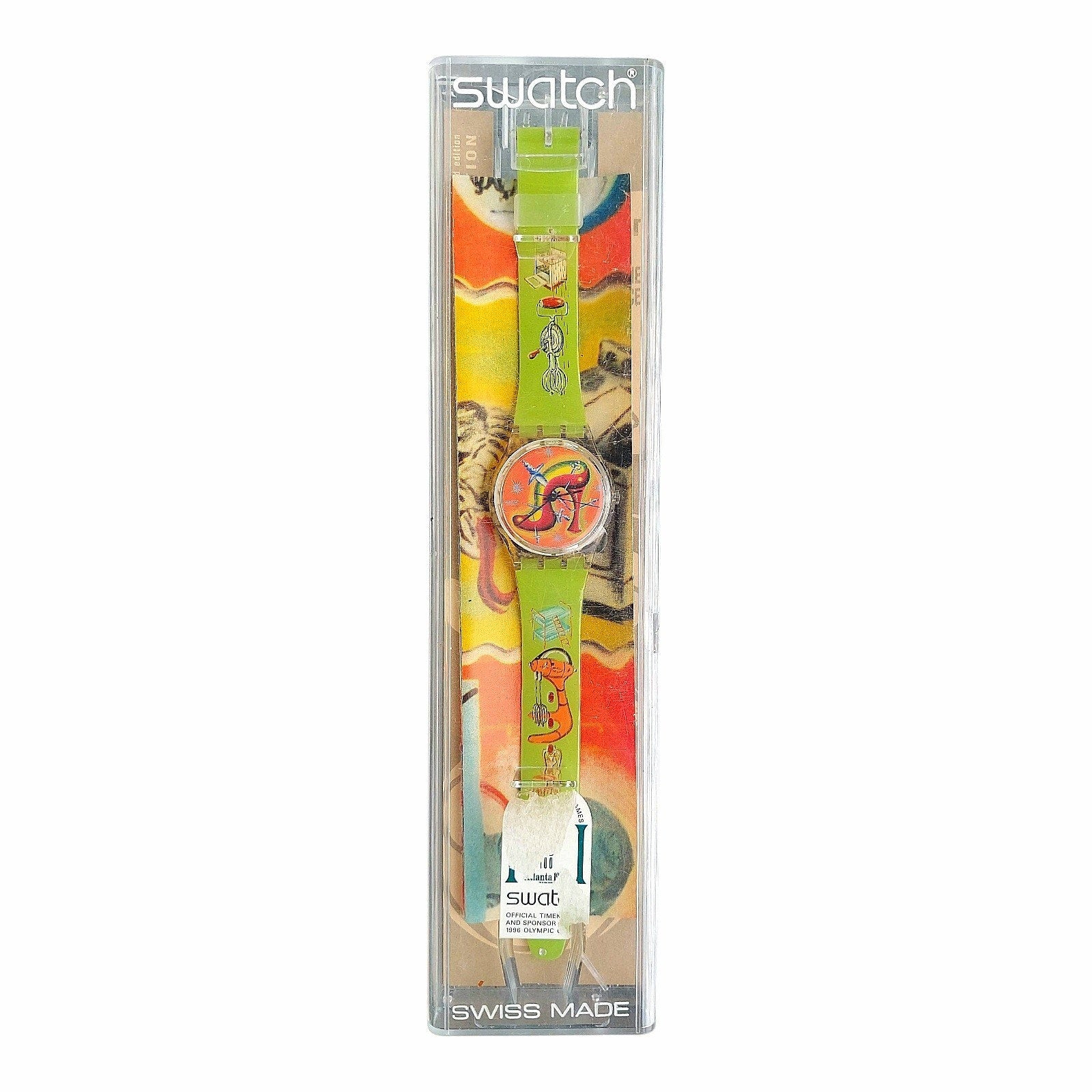 Vintage Swatch Watch STILETTO GK270 1998 Limited Edition Design by Cisco Jimenez