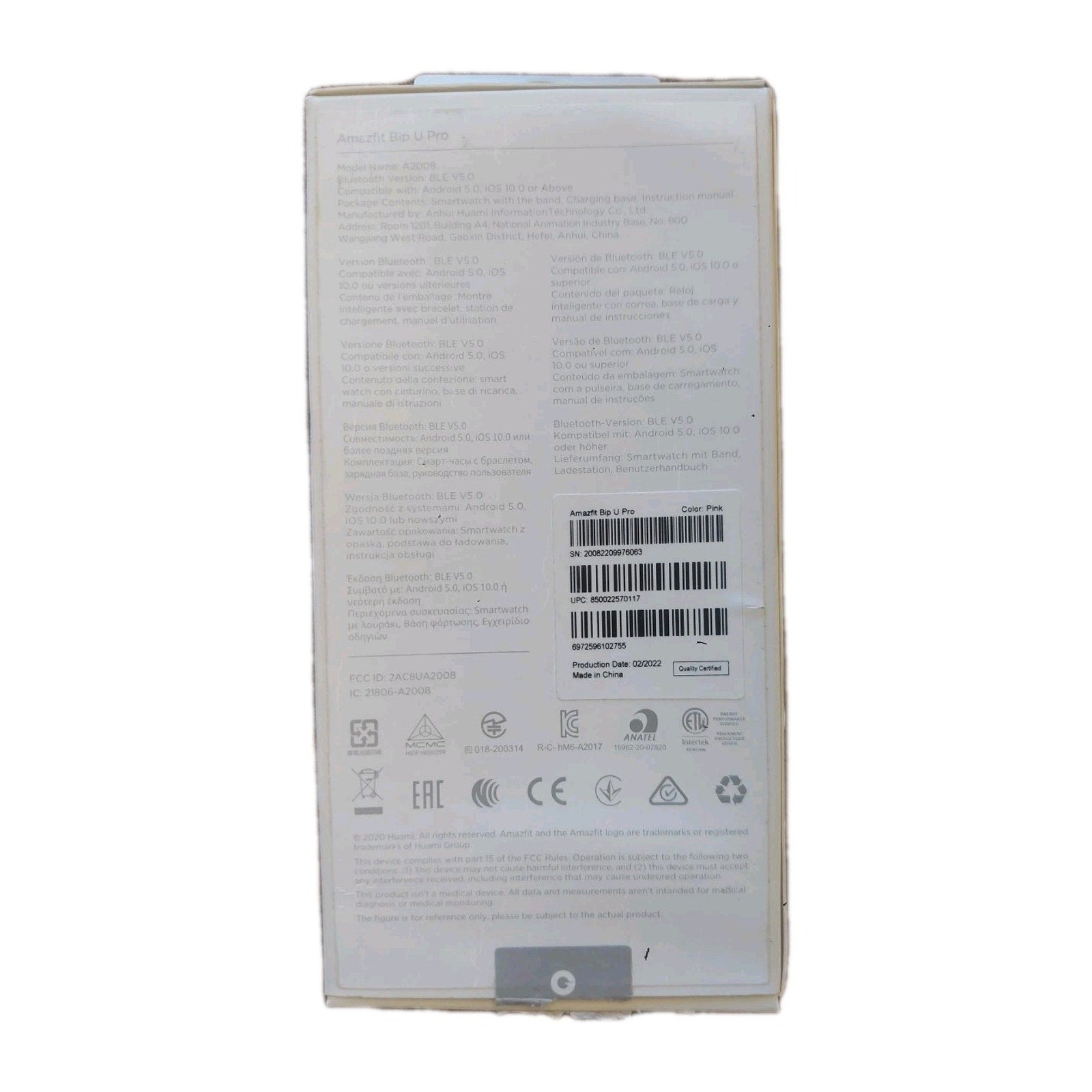 Amazfit Bip U Pro Smart Watch for Women Alexa Built-In GPS & Health Tracking