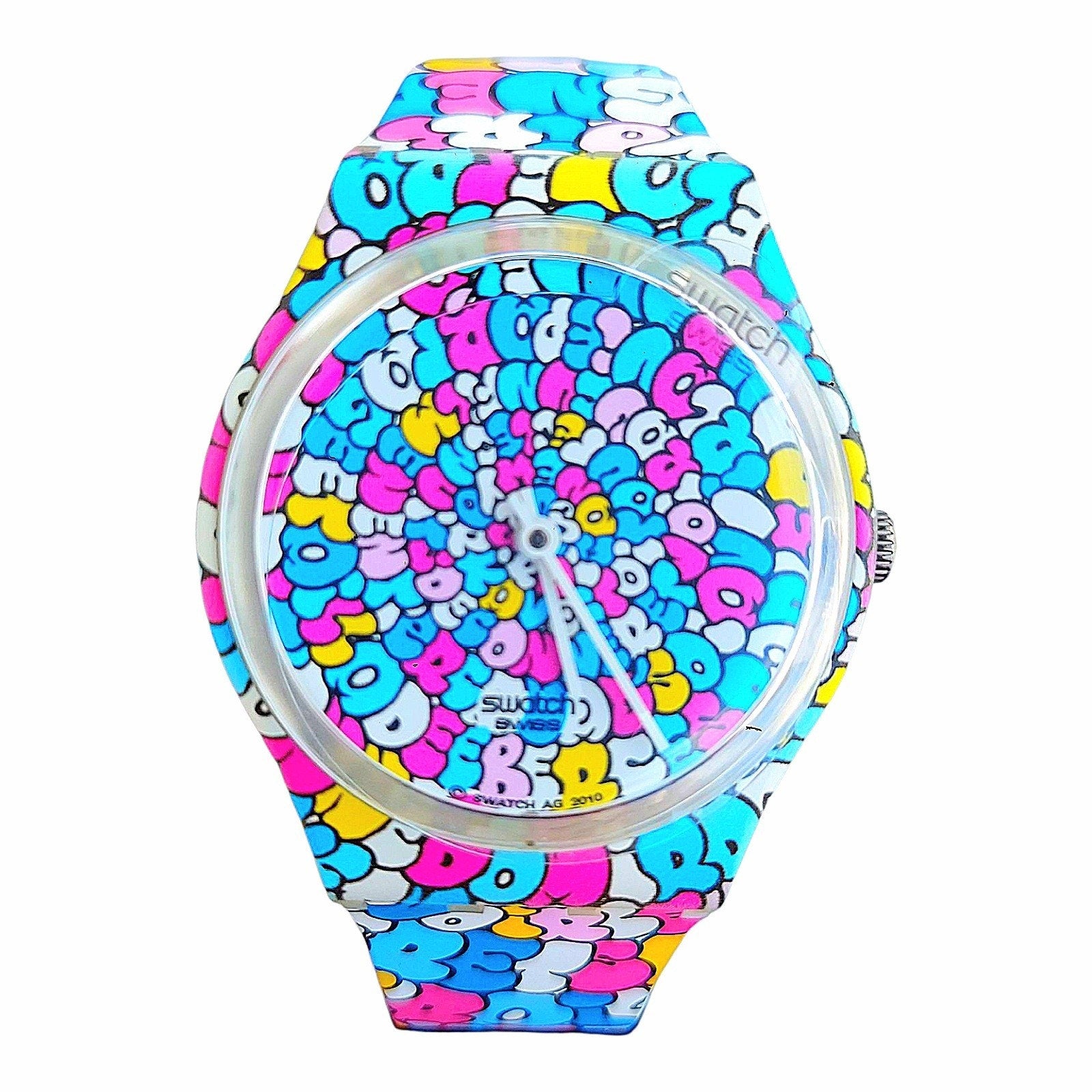 Swatch Watch LOVE SONG GE232 2011 Kidrobot Specials Designed By Tilt