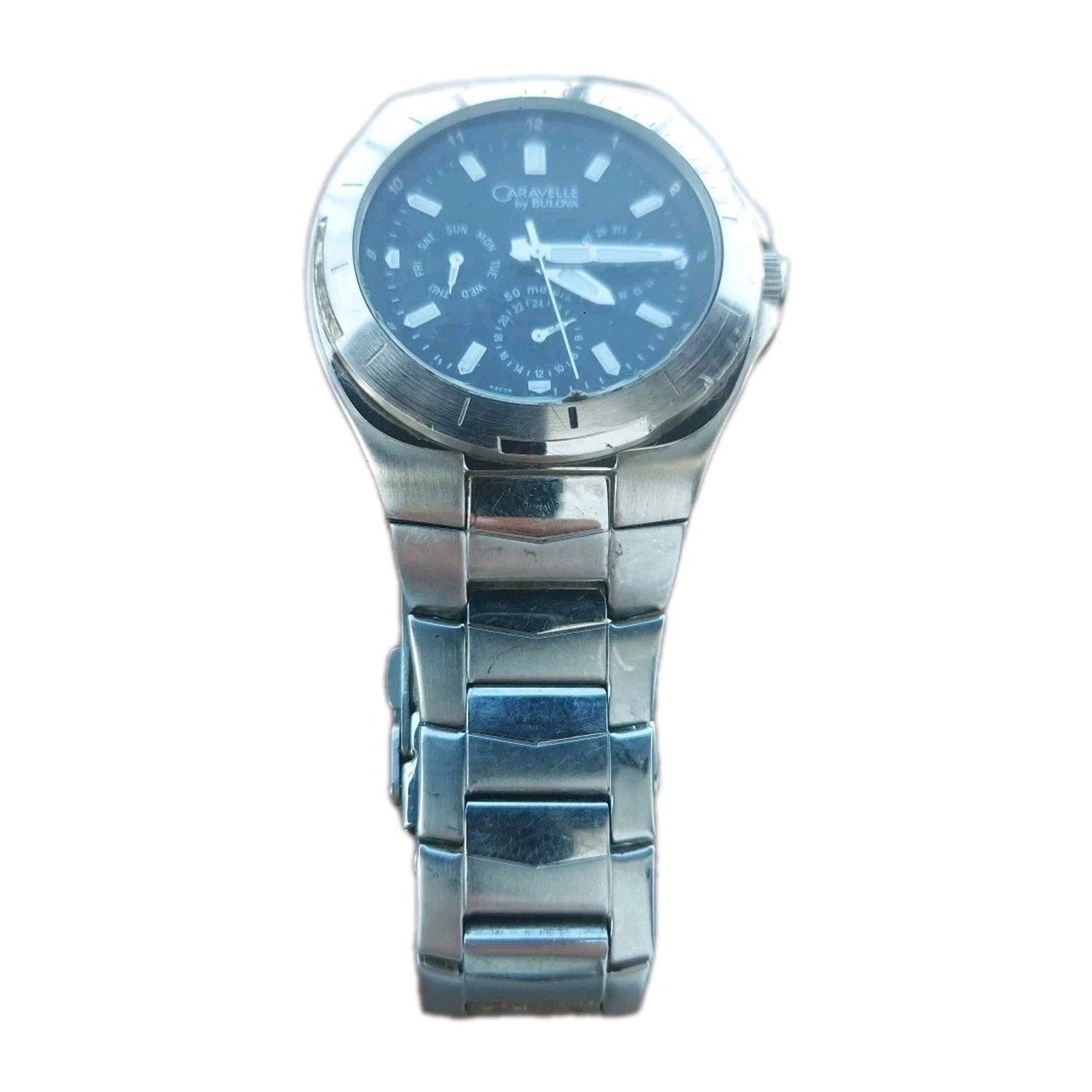 Caravelle Sport 43C08 Men's 42mm Stainless Steel Water Resistant Watch By Bulova