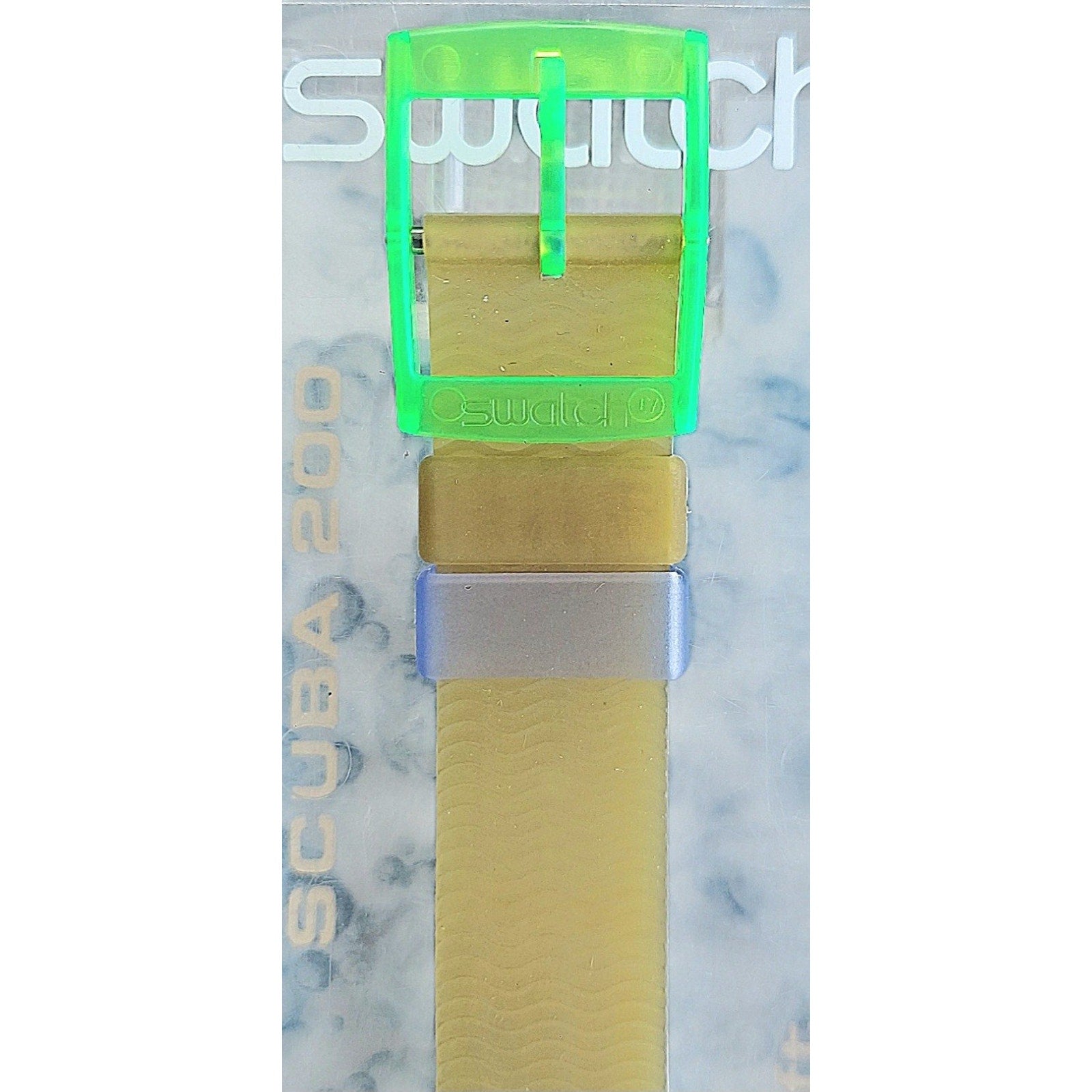 Swatch Watch BLUE ICE SDK107 1993 Scuba Divers Rare Skeleton Dial Swiss Quartz