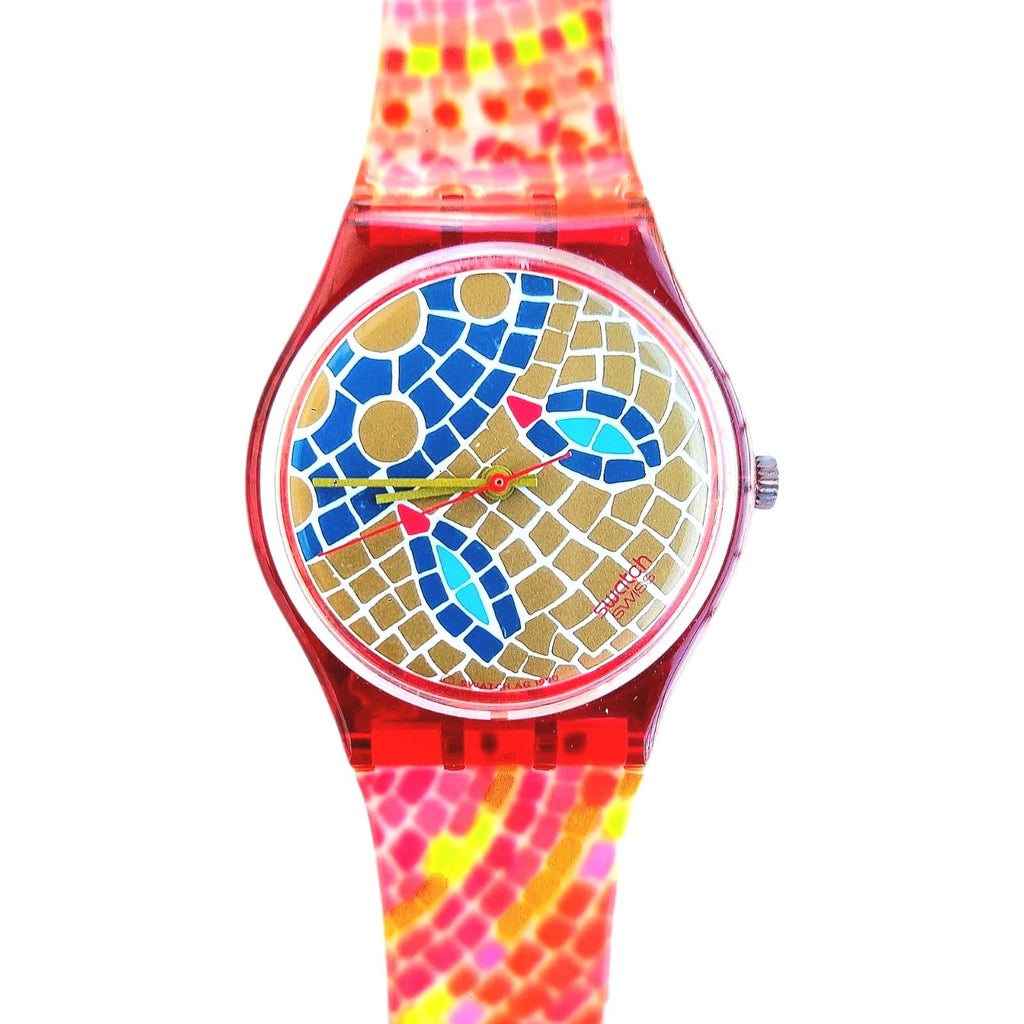 Vintage Swatch Watch RAVENNA GR107 1990 Standard Gents - Read Description Please