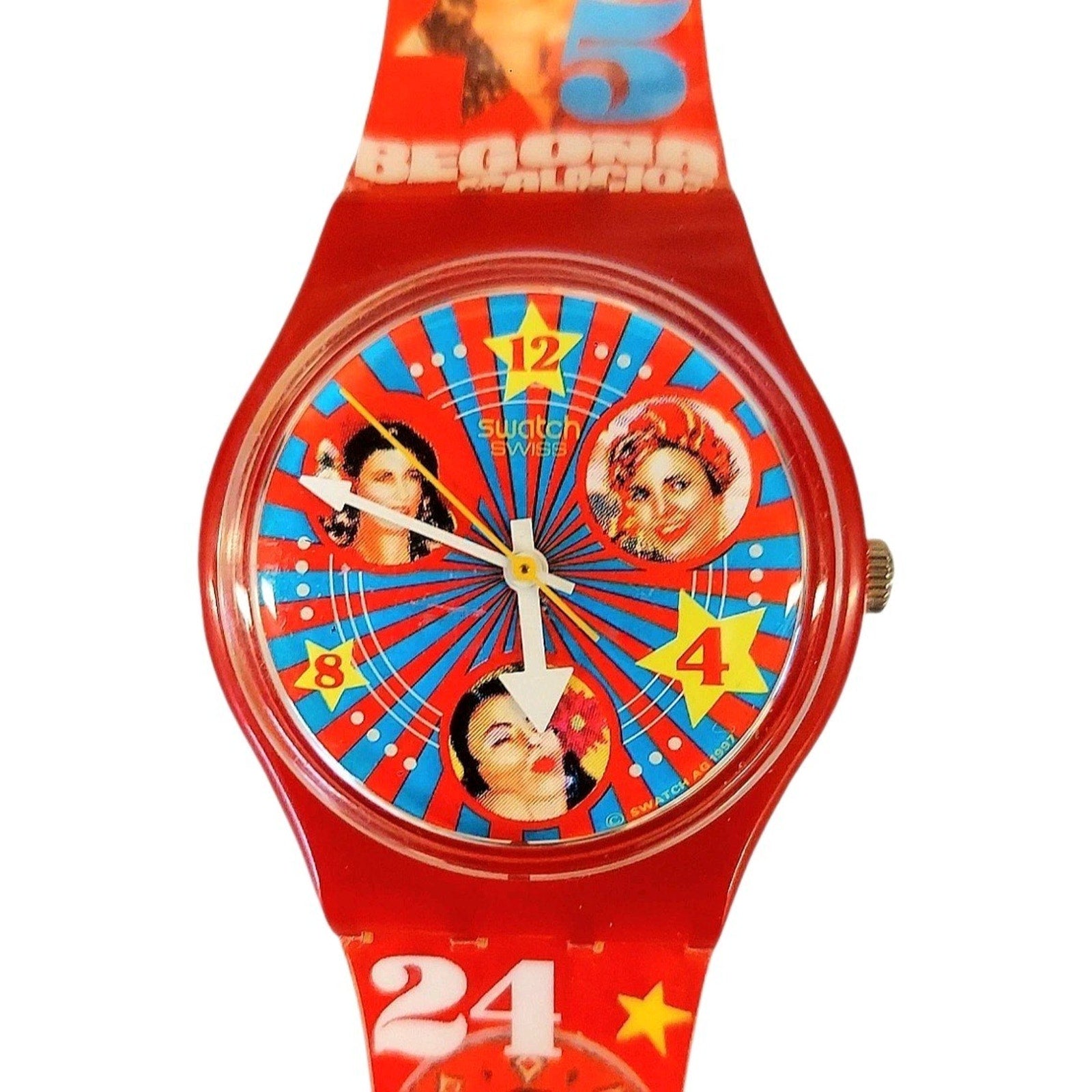 Swatch Watch LATINAS GR137 1998 Standard Gents Rare Vintage Swiss Quartz