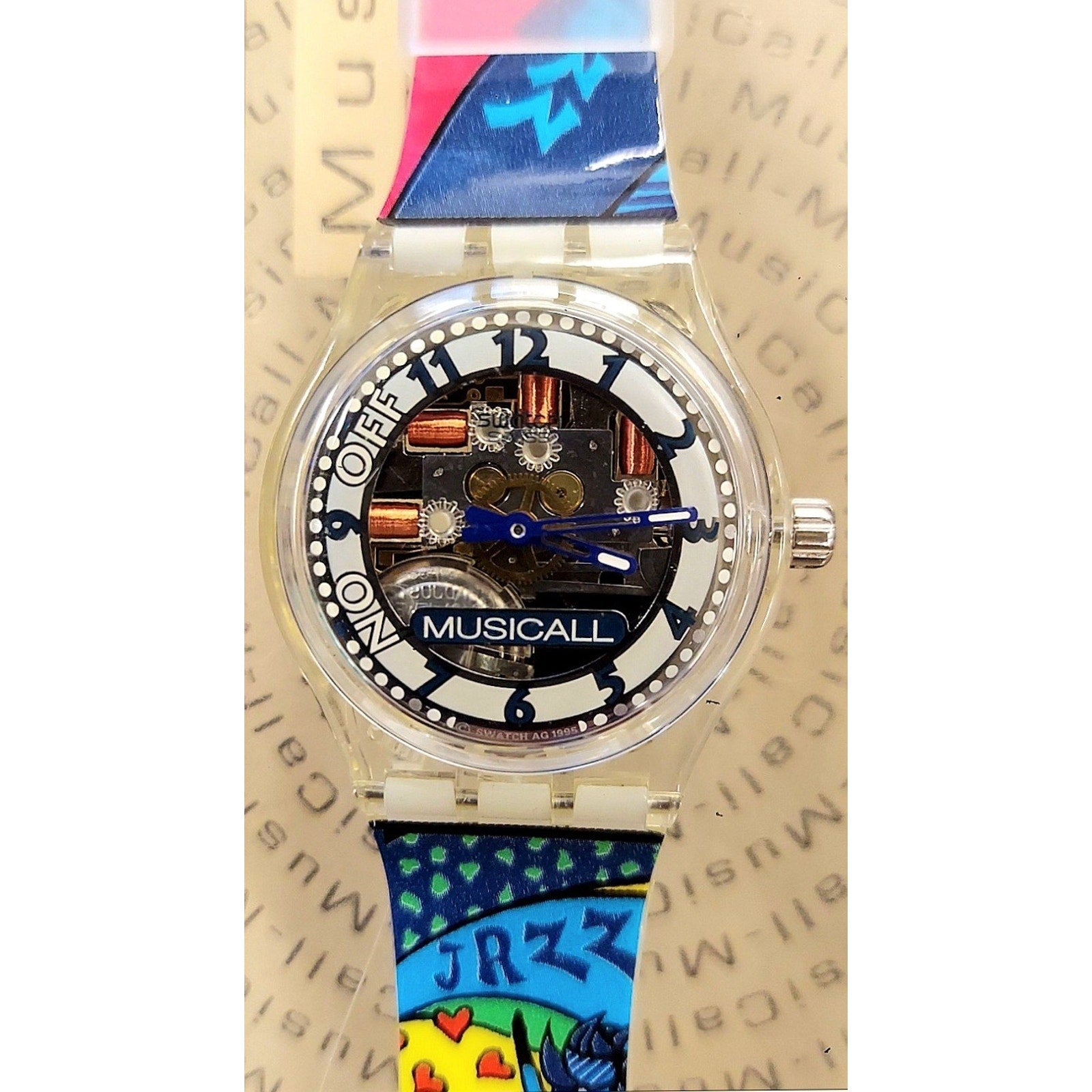 Swatch Specials Musicall Watch SLK110C 1999 Montreux Jazz festival New In Case