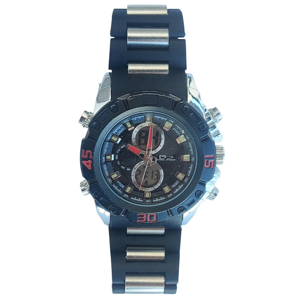Daniel Steiger Hybrid Dual Digital Analog 47mm Men's watch 9089R-M With Battery