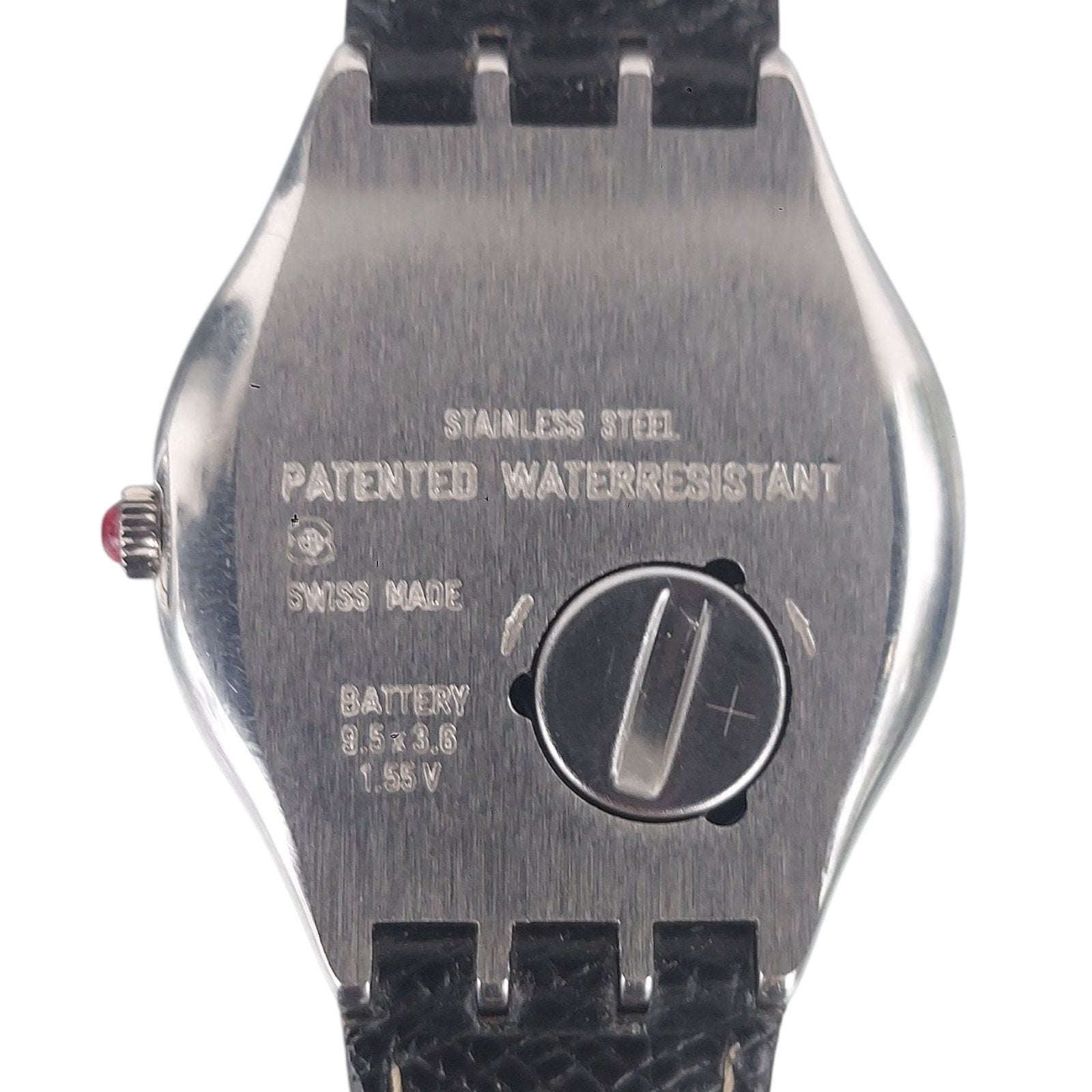 Vintage Swatch Watch LAVA ROCK YDS401 1995 Irony Scuba With Case & Battery