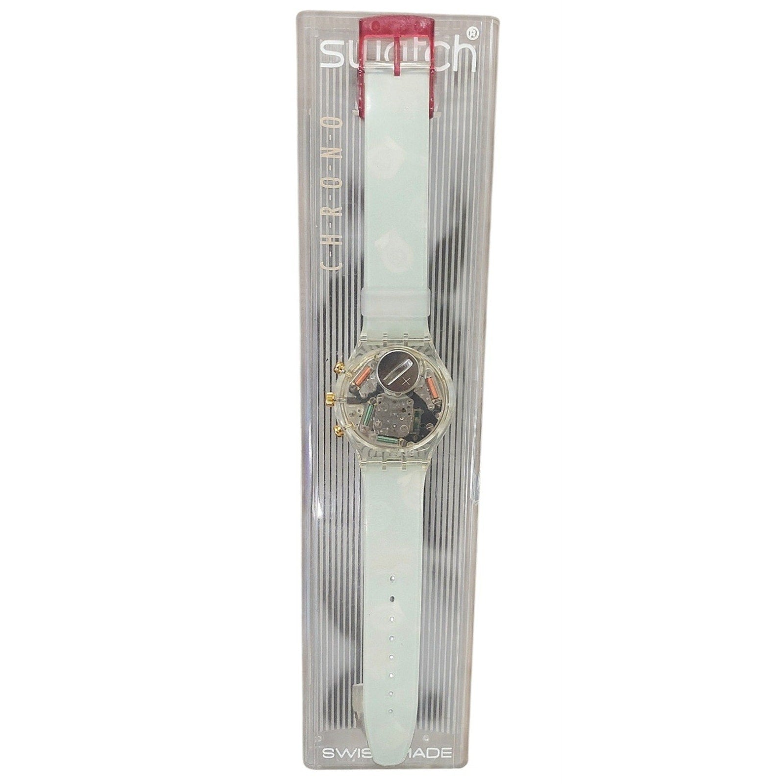 Vintage Swatch Watch RIDING STAR SCK102 1993 Swiss Made Quartz Chronograph SAS13