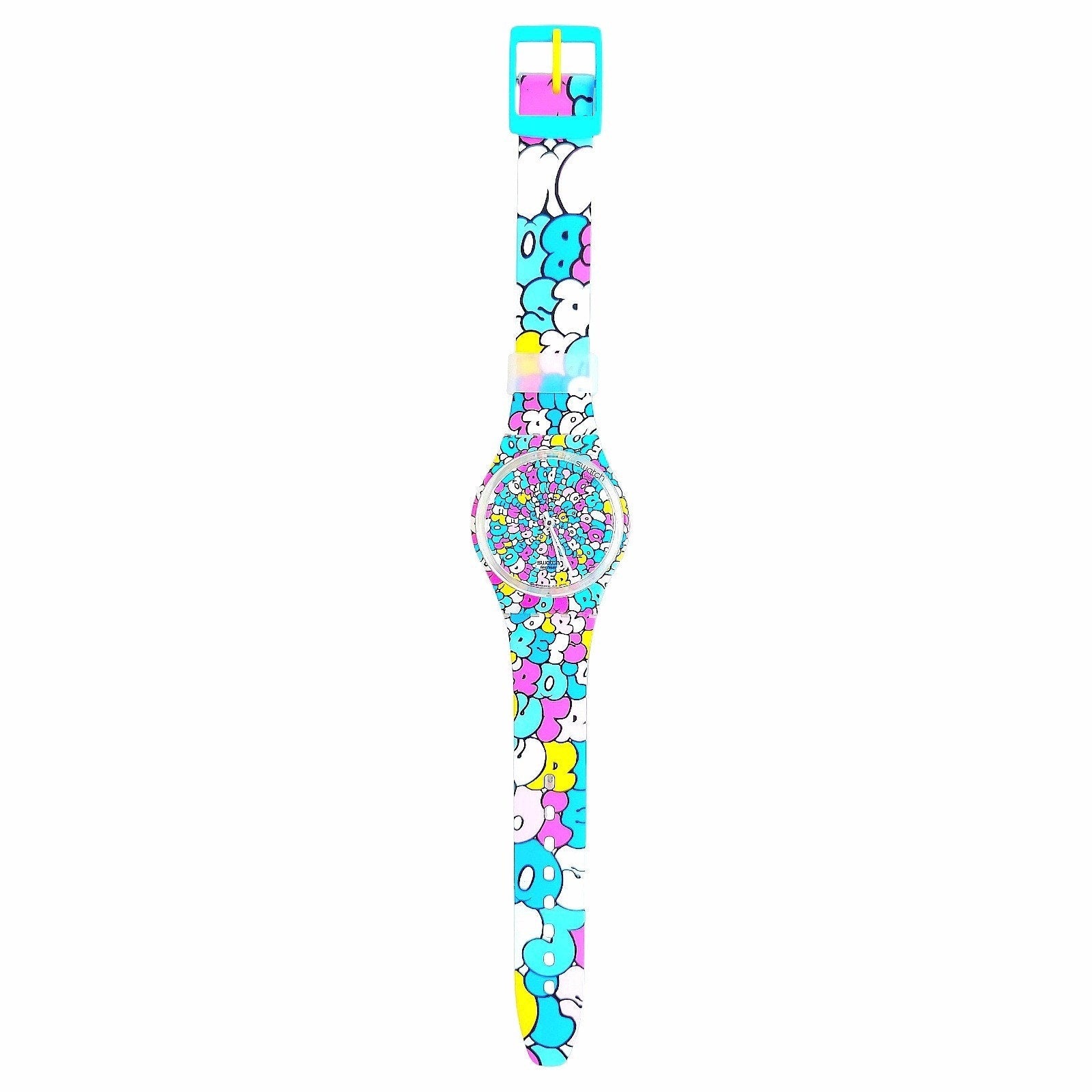 Swatch Watch LOVE SONG GE232 2011 Kidrobot Specials Designed By Tilt