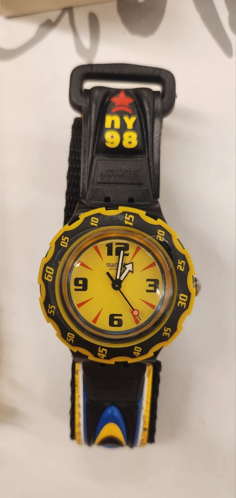 1998 Swatch Scuba 200 Watch GOODWILL GAMES New York SHB101 New Old Stock