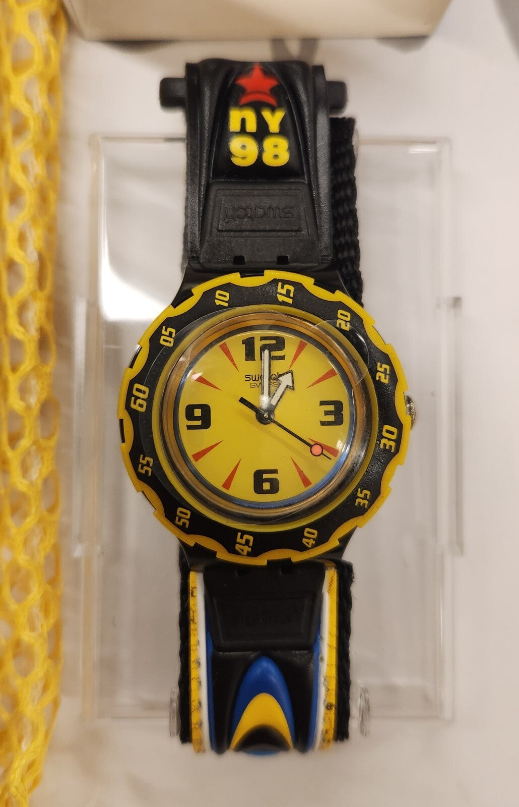 1998 Swatch Scuba 200 Watch GOODWILL GAMES New York SHB101 New Old Stock