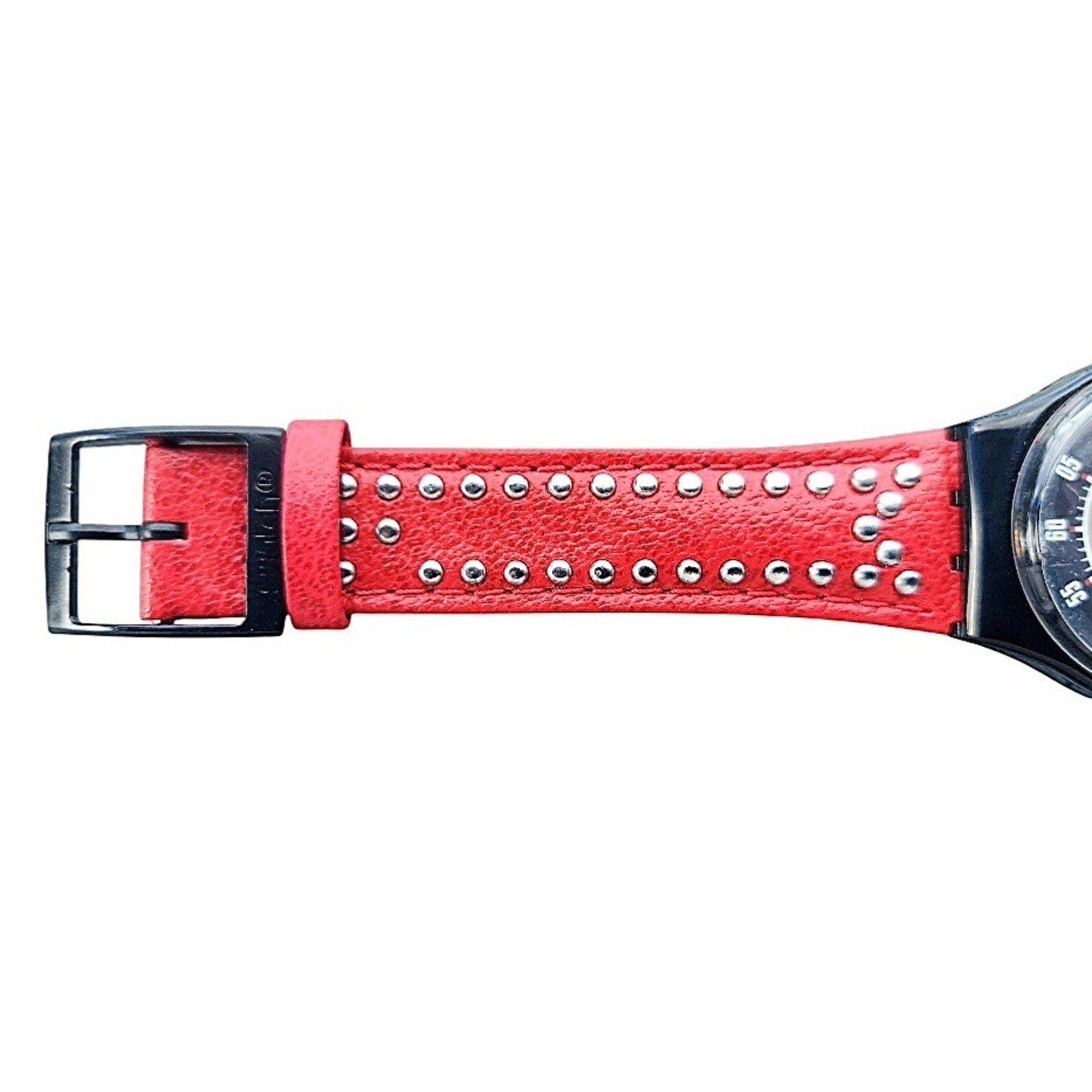 Vintage Swatch Watch RED FLAME GB418 1995 Rare Swiss Made Collectible Quartz Q31