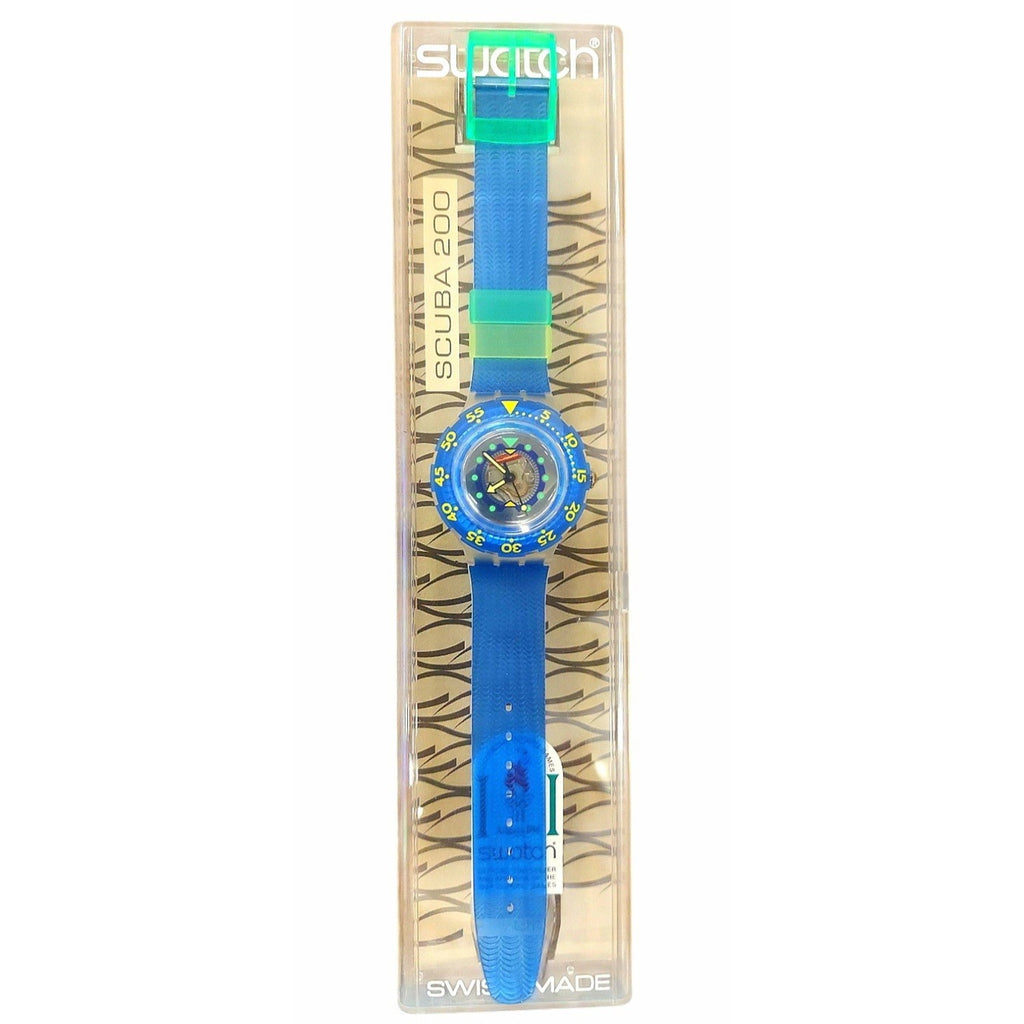 Vintage Swatch watch ANGUILLA SDK120 Rare 95 Scuba 200 Divers Swiss Made Quartz