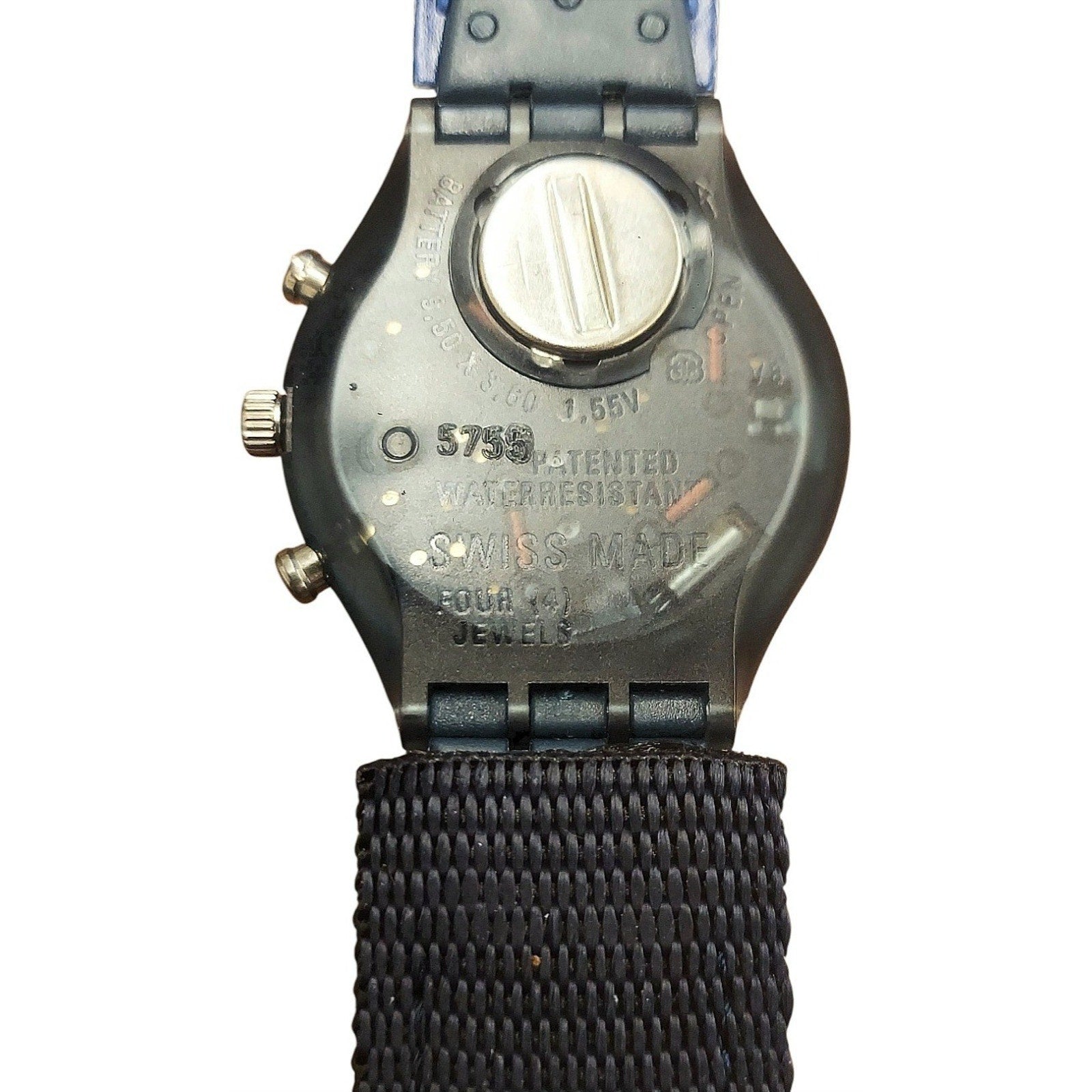 Swatch Chrono Watch GOOOOAL France SCZ401FR 1998 Specials With Case & Paperwork