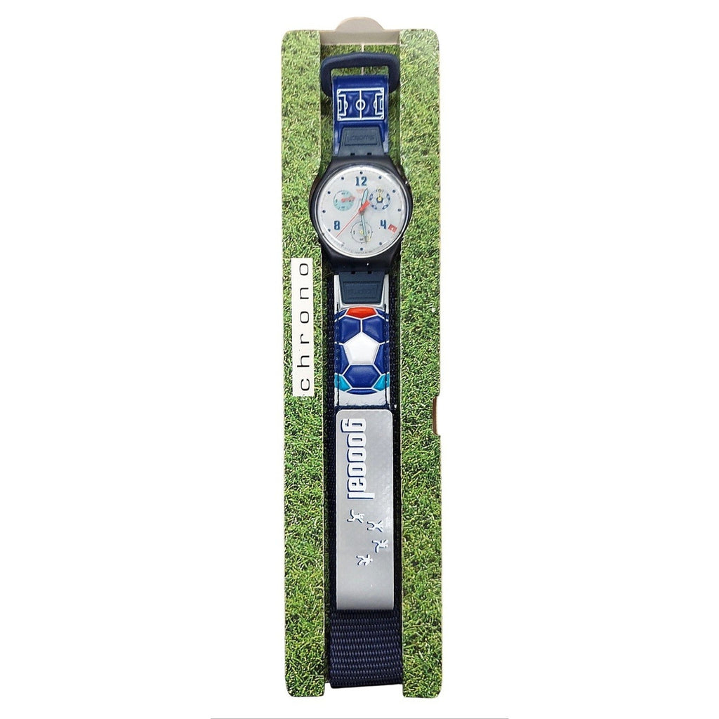 Swatch Chrono Watch GOOOOAL France SCZ401FR 1998 Specials With Case & Paperwork