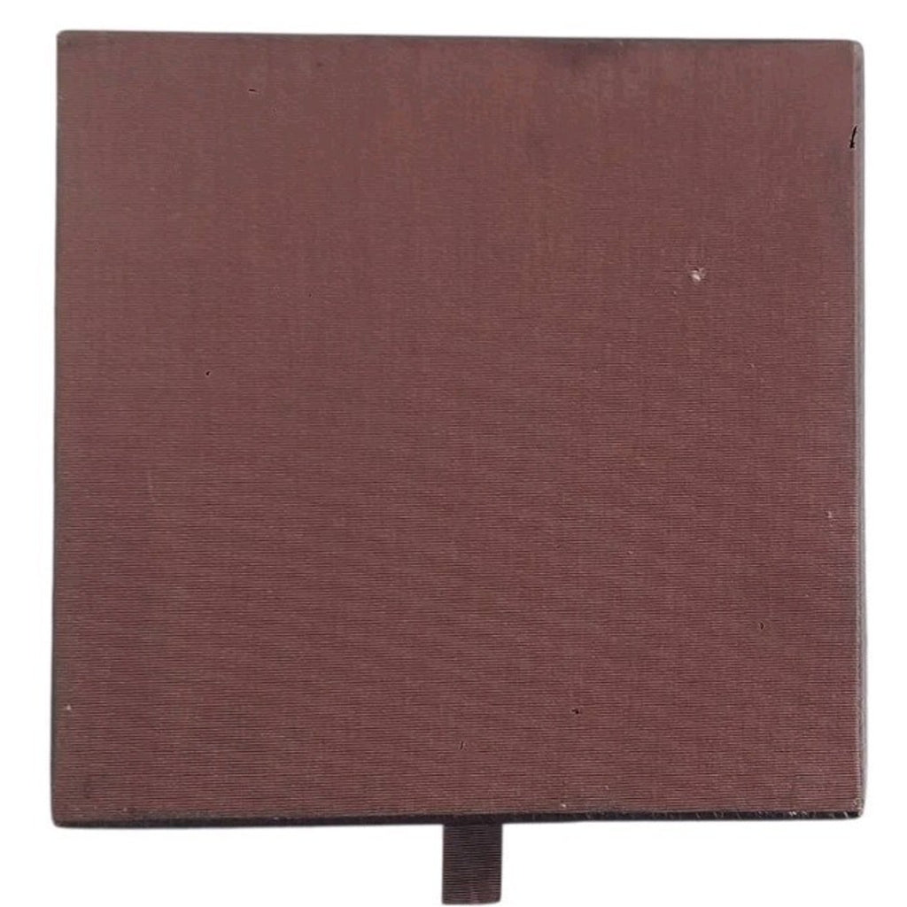 Authentic Fendi Selleria Watch & Band Case Embossed Logo Brown Leather Box