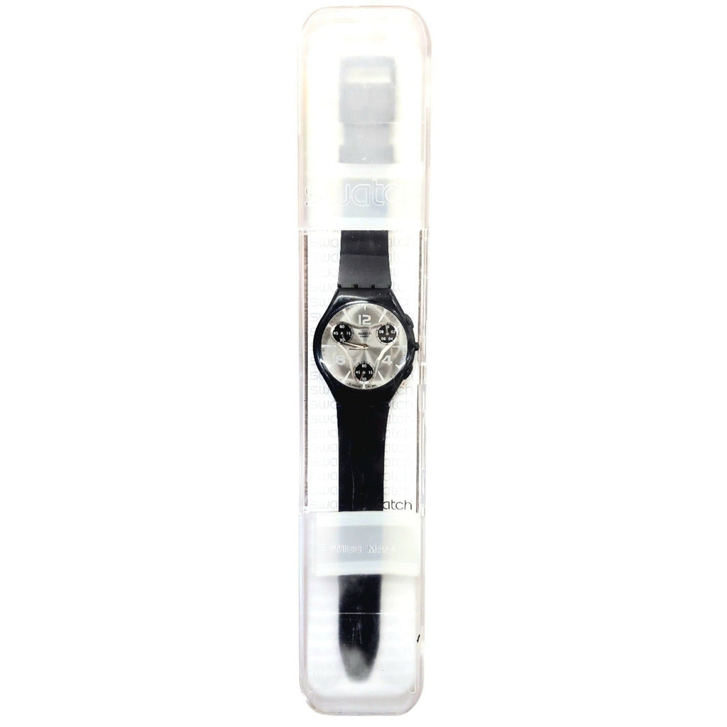Swatch Watch PURE CHRONO SUYB113 2005 Skin Chrono Rare Ultra Thin Swiss Quartz