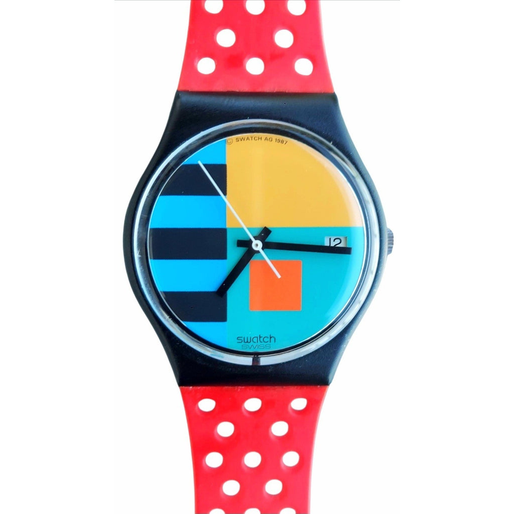 Vintage Swatch Watch NEEDLES GB408 1988 Standard Gents Rare Swiss Made Quartz