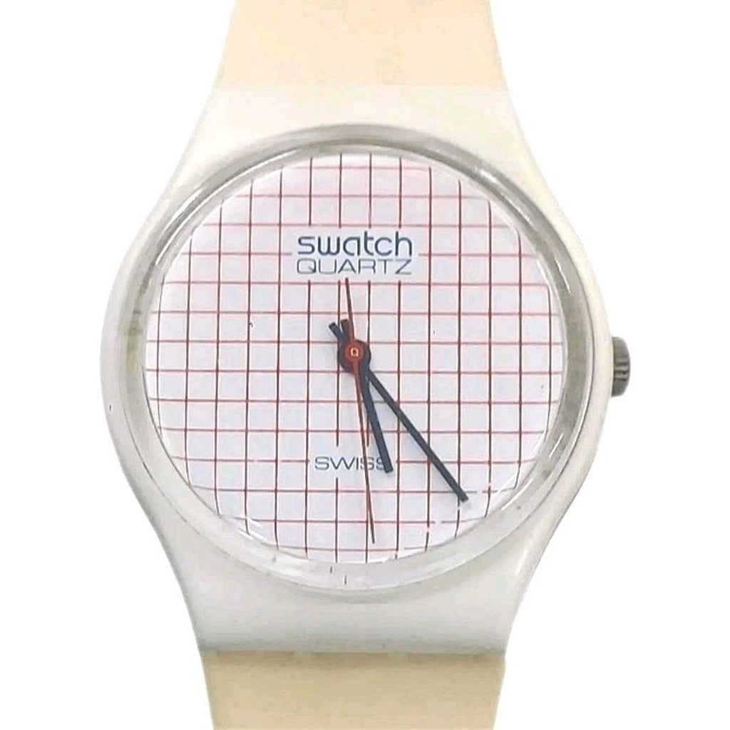 Vinrage Swatch Watch TENNIS GRID GW100 1983 Standard Gents Rare Swiss Quartz
