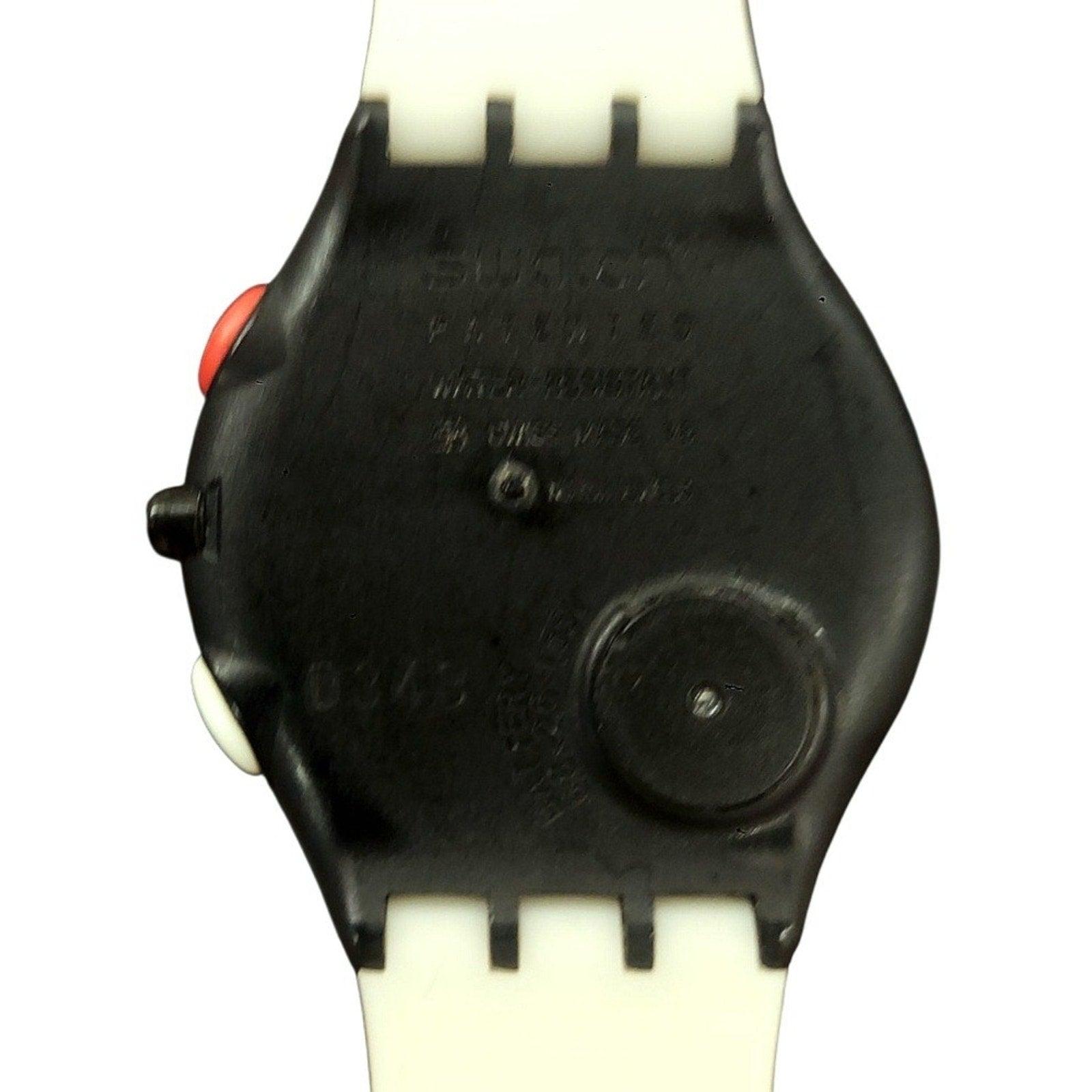 Swatch Watch PANIC BUTTON SUYB108 2004 Skin Chrono Ultra Thin Swiss Made Quartz