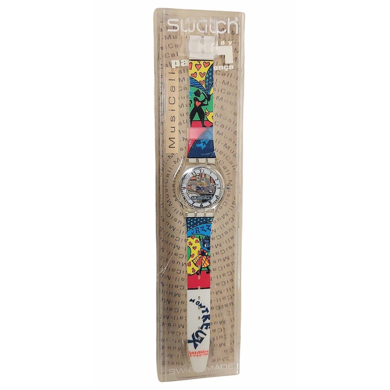Swatch Specials Musicall Watch SLK110C 1999 Montreux Jazz festival New In Case