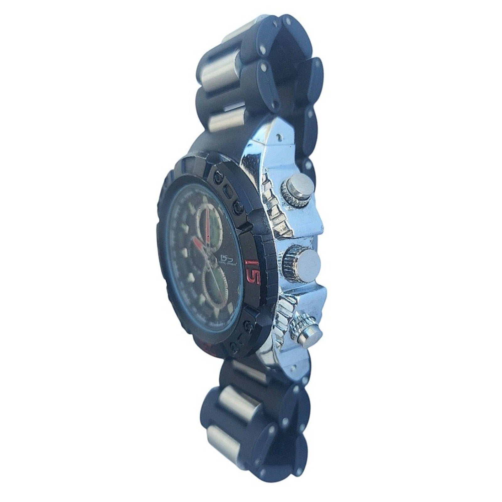 Daniel Steiger Hybrid Dual Digital Analog 47mm Men's watch 9089R-M With Battery