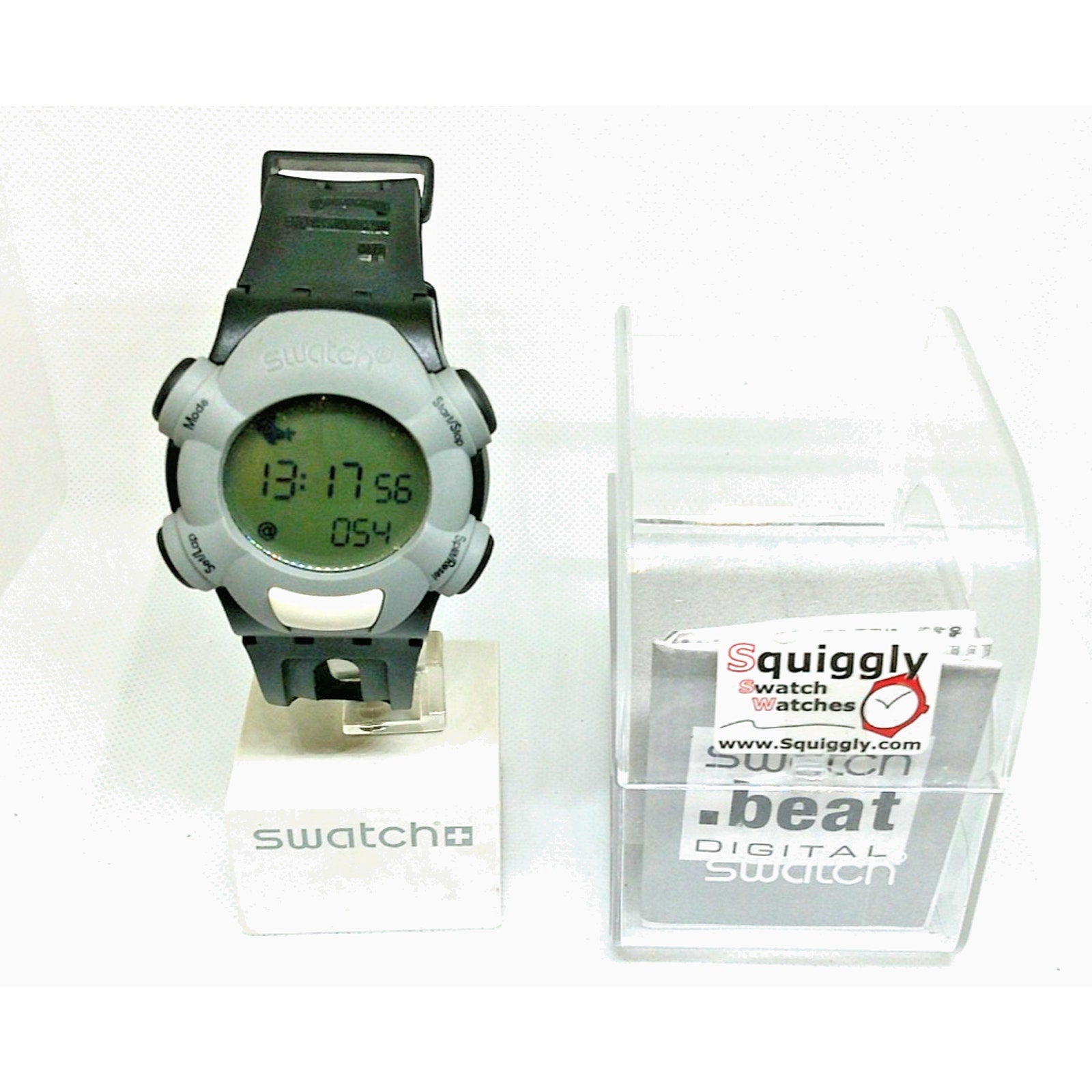 Swatch Watch WEBMASTER II SQB101C 1999 BEAT rare digital display New Old Stock