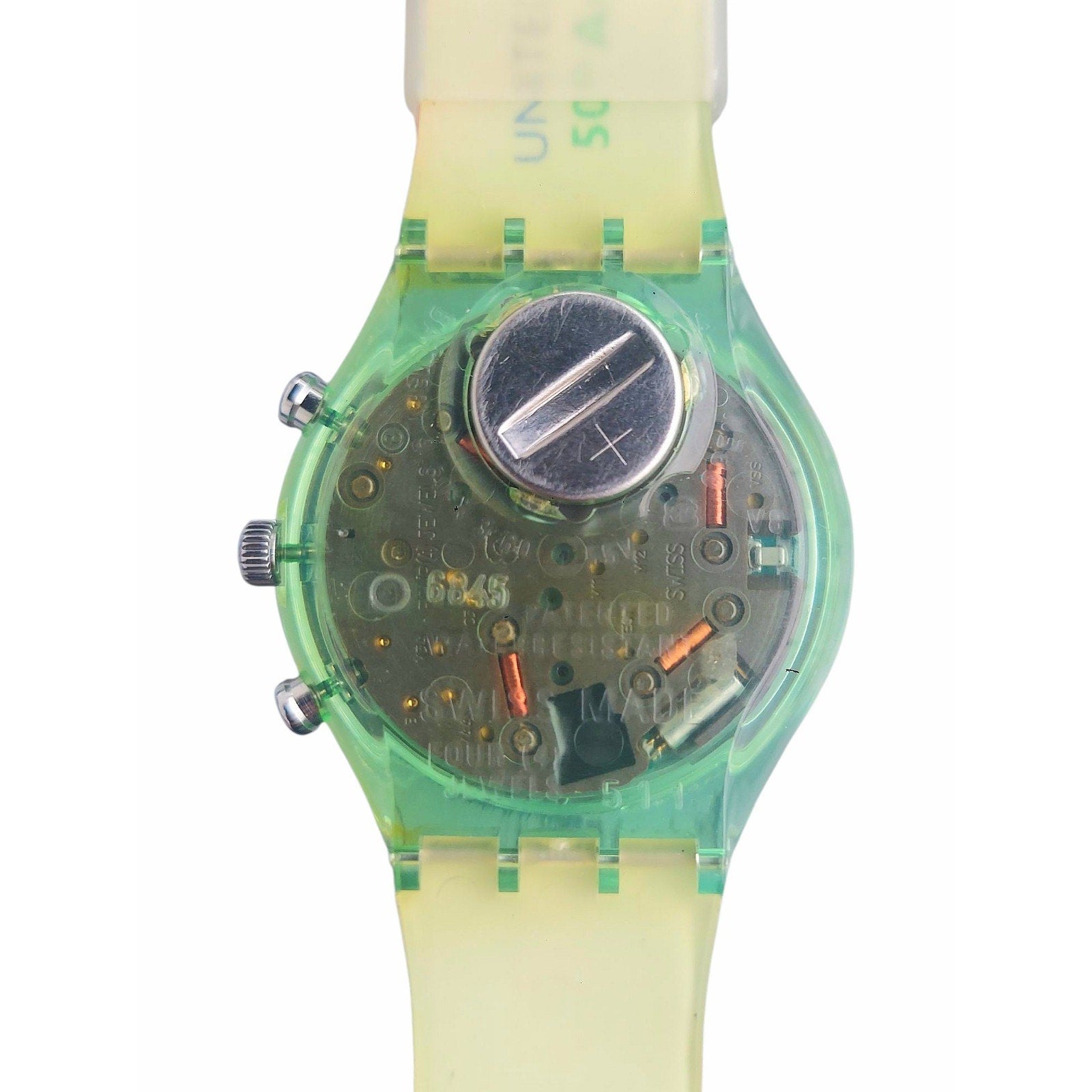 Swatch Chrono Watch UNLIMITED SCZ103 1994 Specials Designed By YaYa NOS