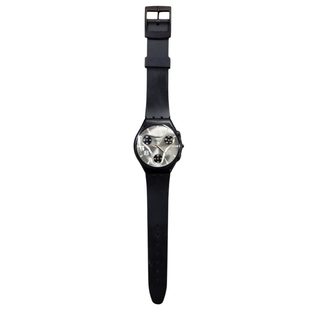 Swatch Watch PURE CHRONO SUYB113 2005 Skin Chrono Rare Ultra Thin Swiss Quartz
