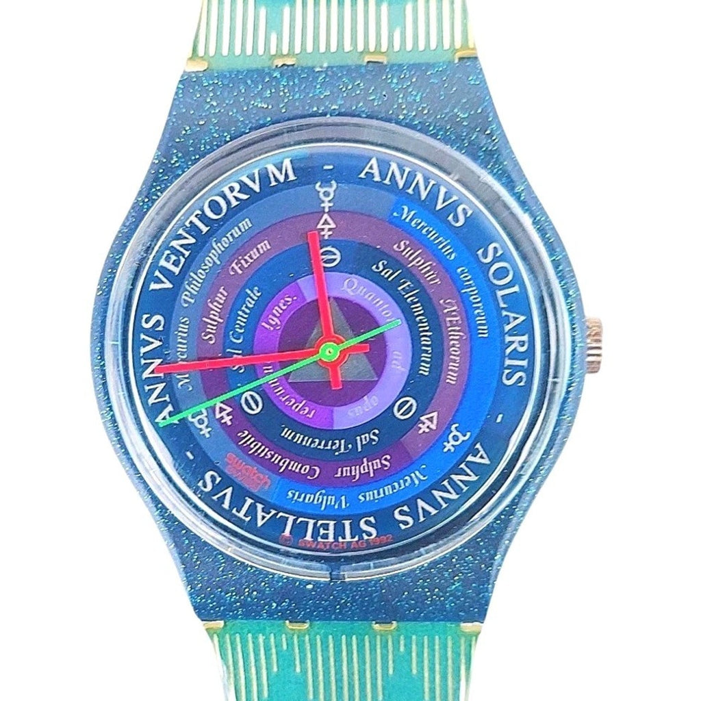 Swatch watch TAROT GN131 1993 Standard Gents Rare Vintage Swiss Made Quartz READ