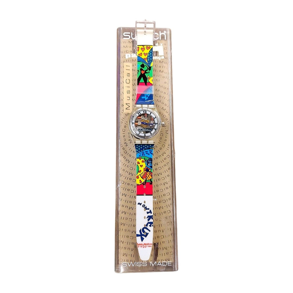 Swatch Specials Musicall Watch SLK110C 1999 Montreux Jazz festival New In Case