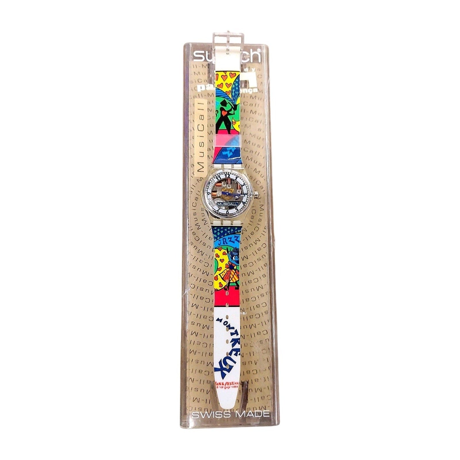 Swatch Specials Musicall Watch SLK110C 1999 Montreux Jazz festival New In Case