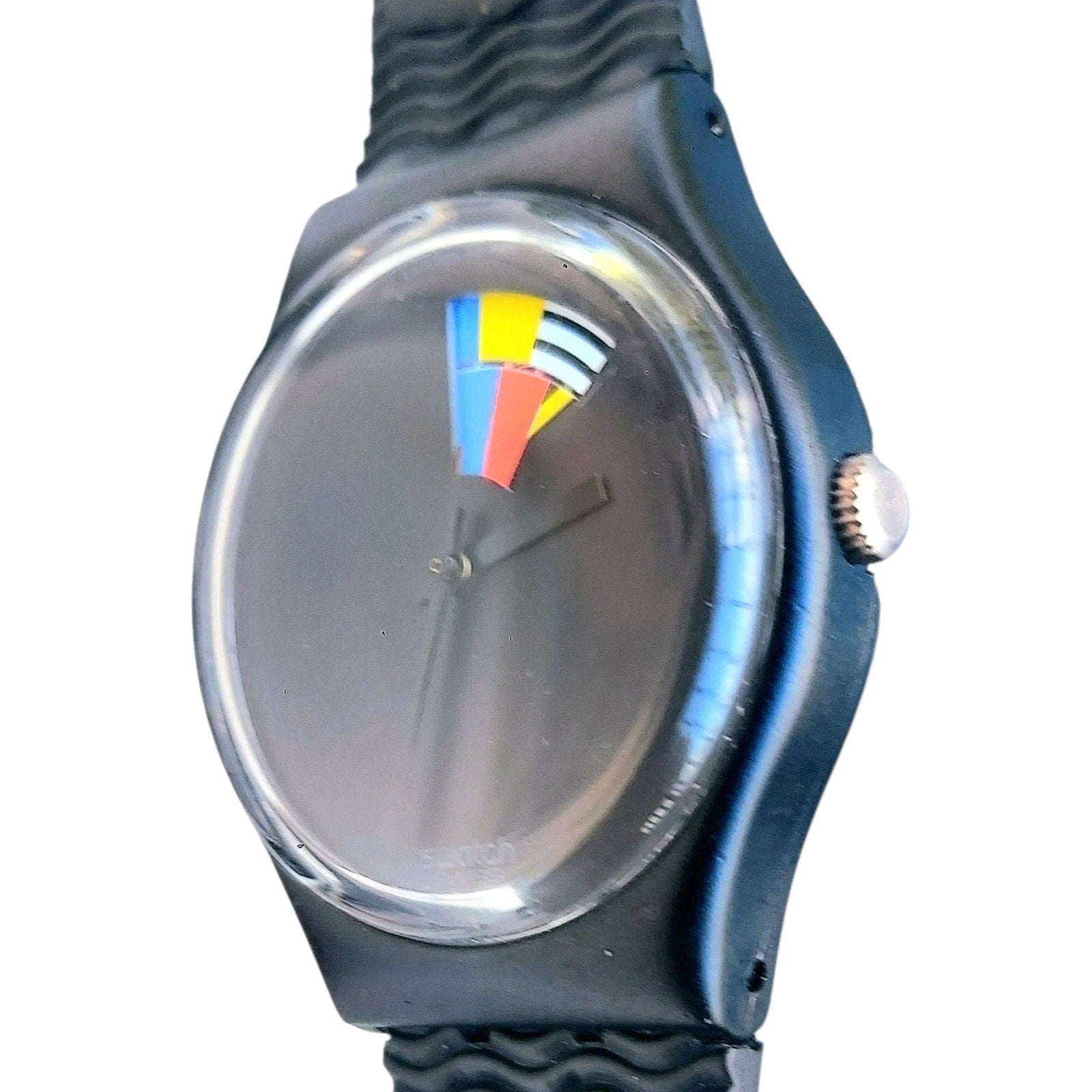 Swatch Watch COLOR WINDOW GB715 1989 Standard Gents Non Working Dummy