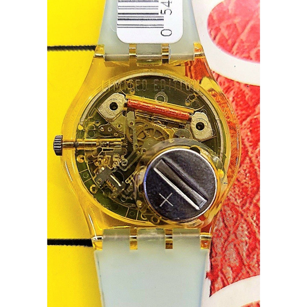 Vintage Swatch Artist Watch WILD LAUGH GJ117 Designed by Yue Min Jun New In Case