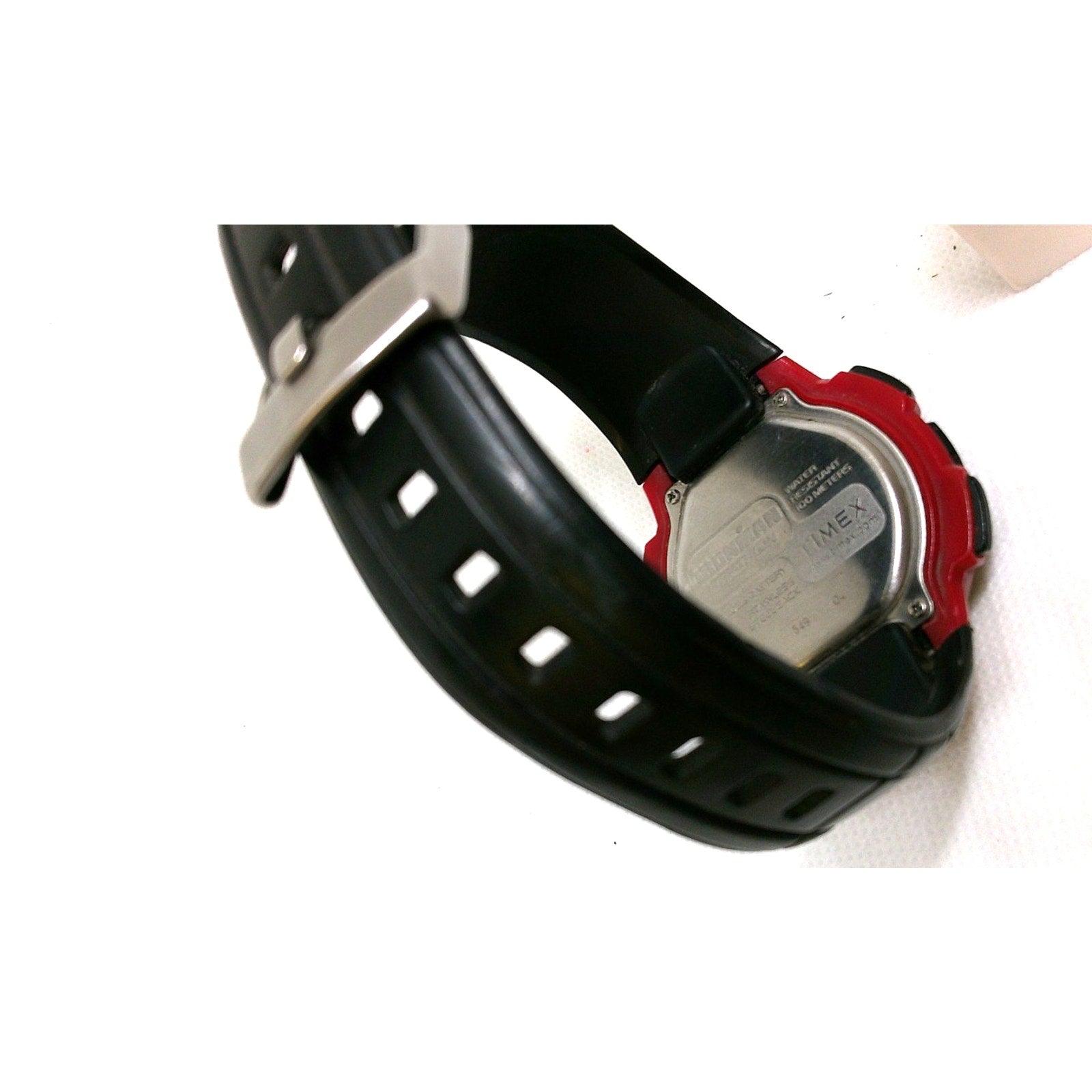 Rare Timex digital watch Ironman Triathlon TK792 30-lap memory chrono Red/Black