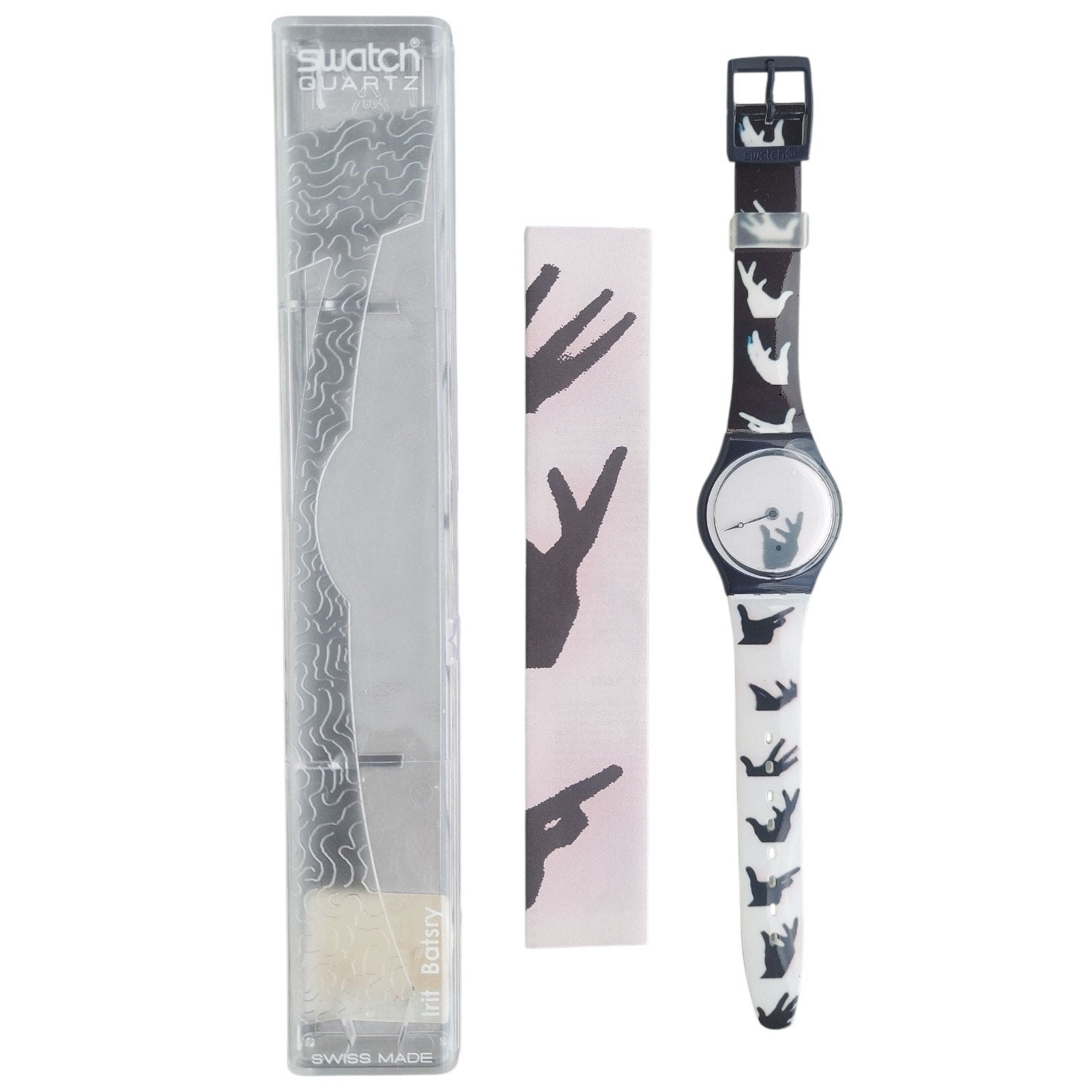 Swatch Watch HANDS GN166 1996 Standard Gents Designed By Irit Batsry New In Case