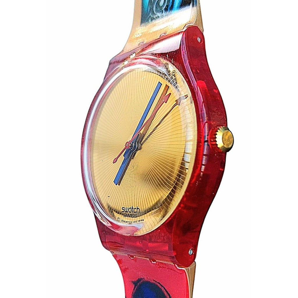 Swatch watch KIMIKO GR123 Special Wristory Box With New Battery N54