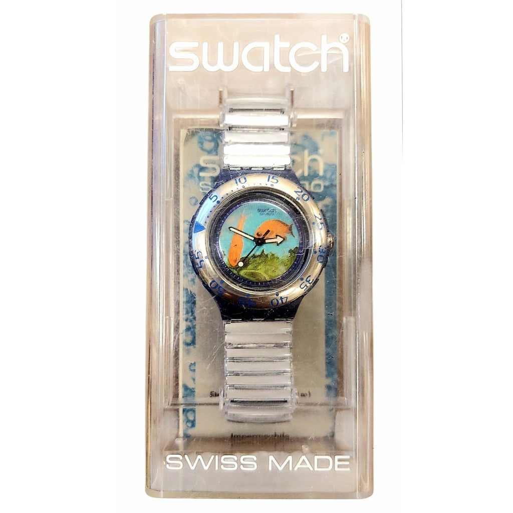 Vintage Swatch Watch DECOMPRESSION SDN112 1994 Scuba Divers Swiss Made Quartz