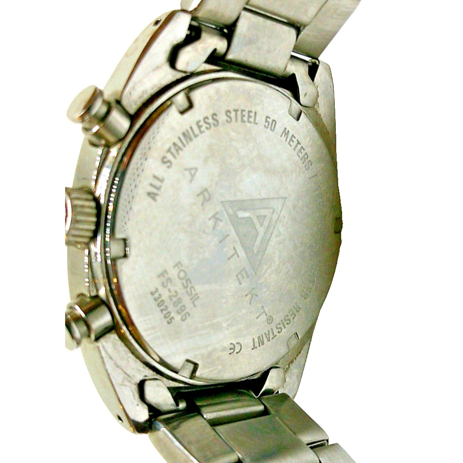 Fossil Arkitekt Speedway Chronograph Stainless Steel Men's Quartz Watch FS-2896