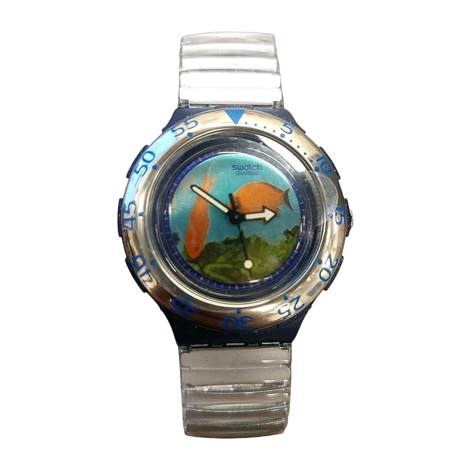 Vintage Swatch Watch DECOMPRESSION SDN112 1994 Scuba Divers Swiss Made Quartz