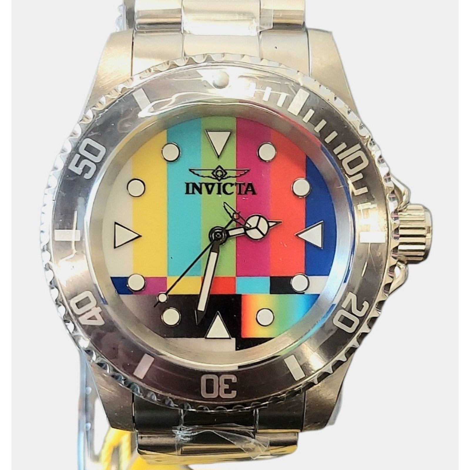 Invicta Pop Art Men's 40mm Stainless Steel Water Resistant Quartz Watch 49061