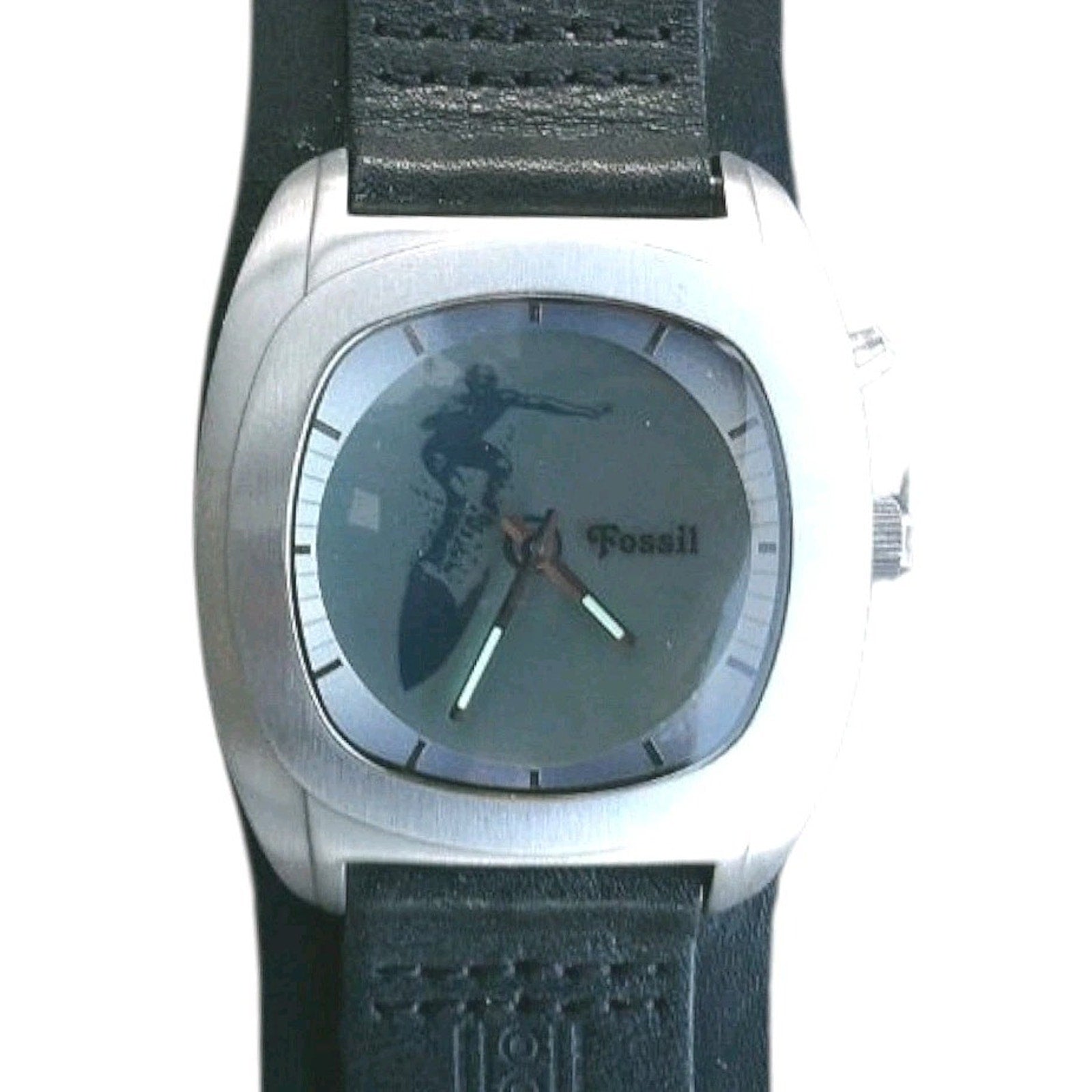 Vintage Fossil JR-8290 Big Tic Surfer Digital Animation Display Men's Watch Rare