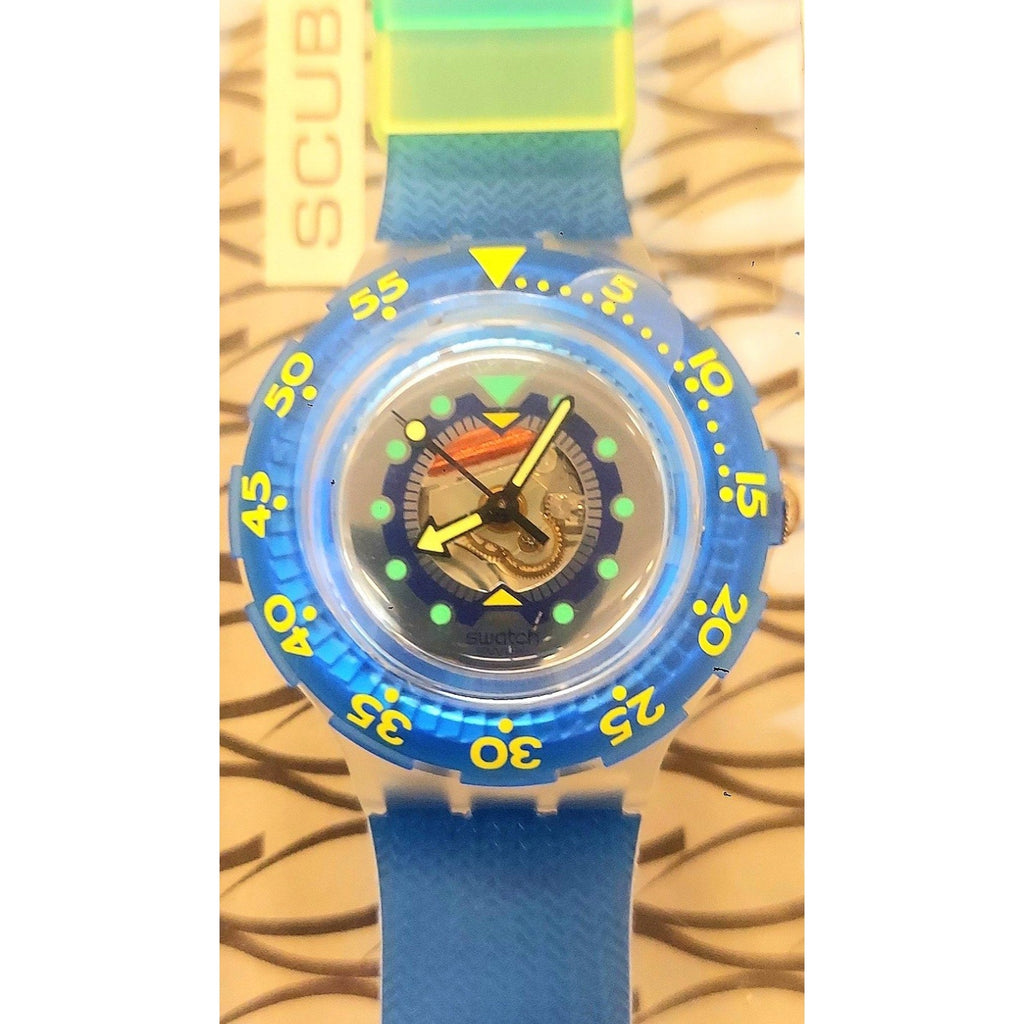 Vintage Swatch watch ANGUILLA SDK120 Rare 95 Scuba 200 Divers Swiss Made Quartz