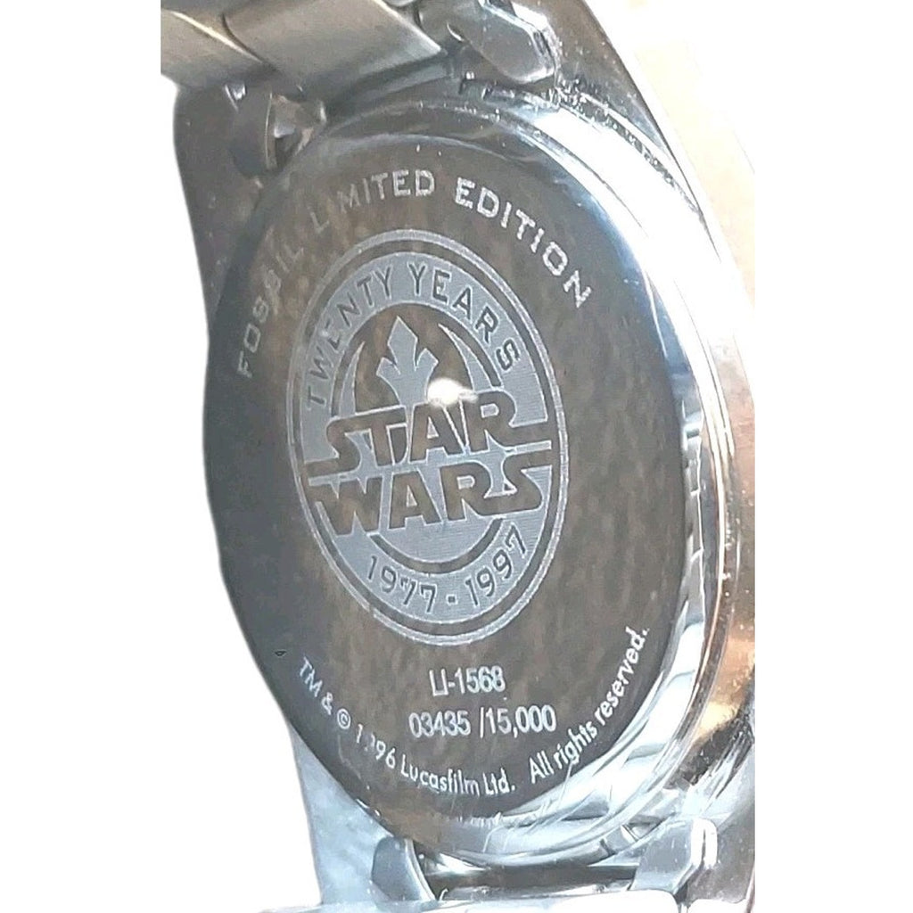 Vintage FOSSIL Star Wars Death Star Watch LI-1568 1996 Rare Limited Edition